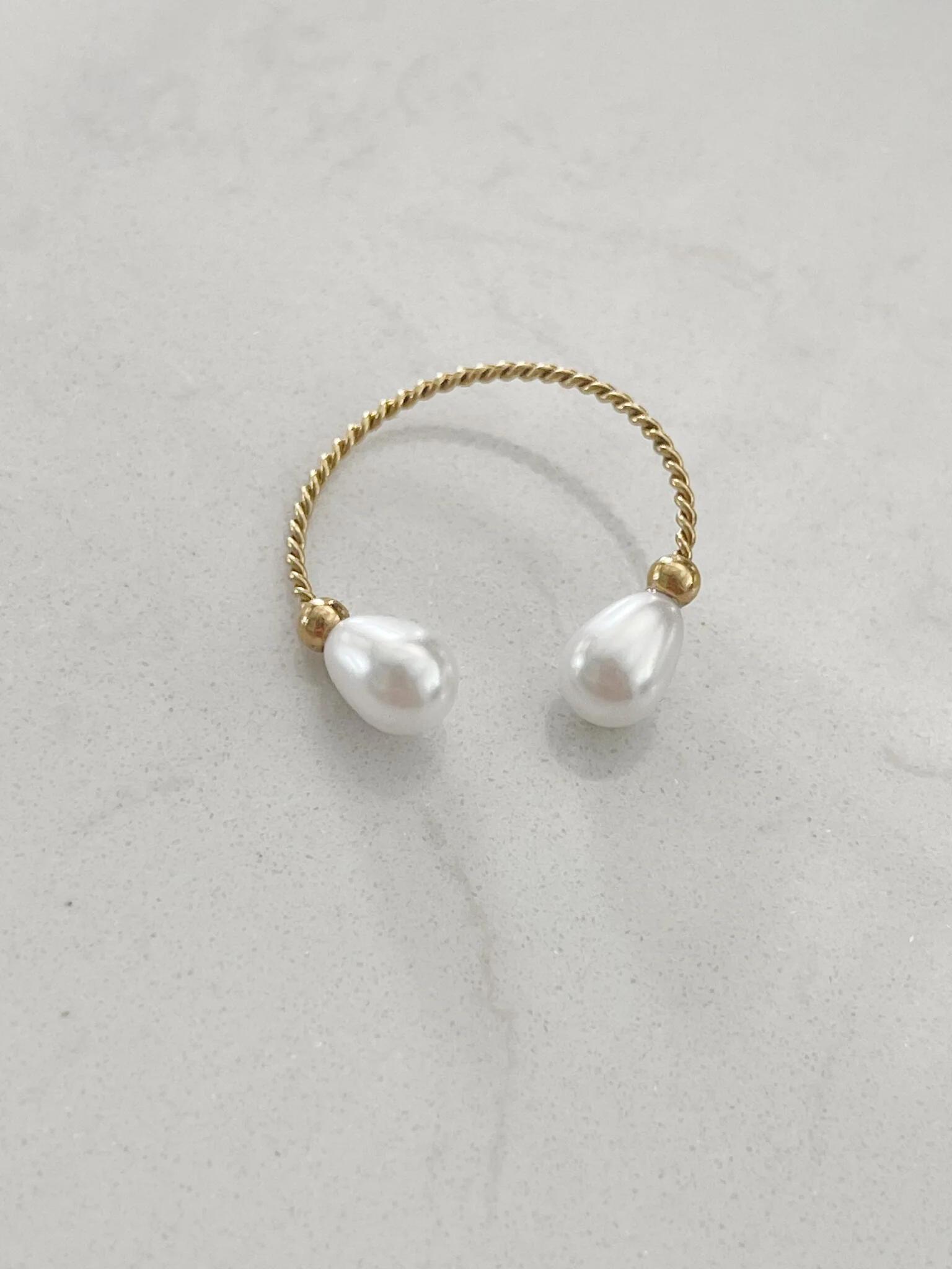 2 Pearls - Ring - Stainless Steel - Verstelbaar - Image 7