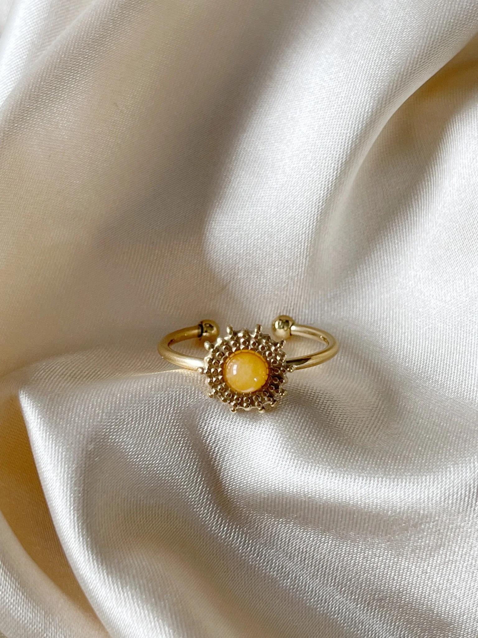Alice - Ring - Natuursteen - Stainless Steel - Verstelbaar - Image 7
