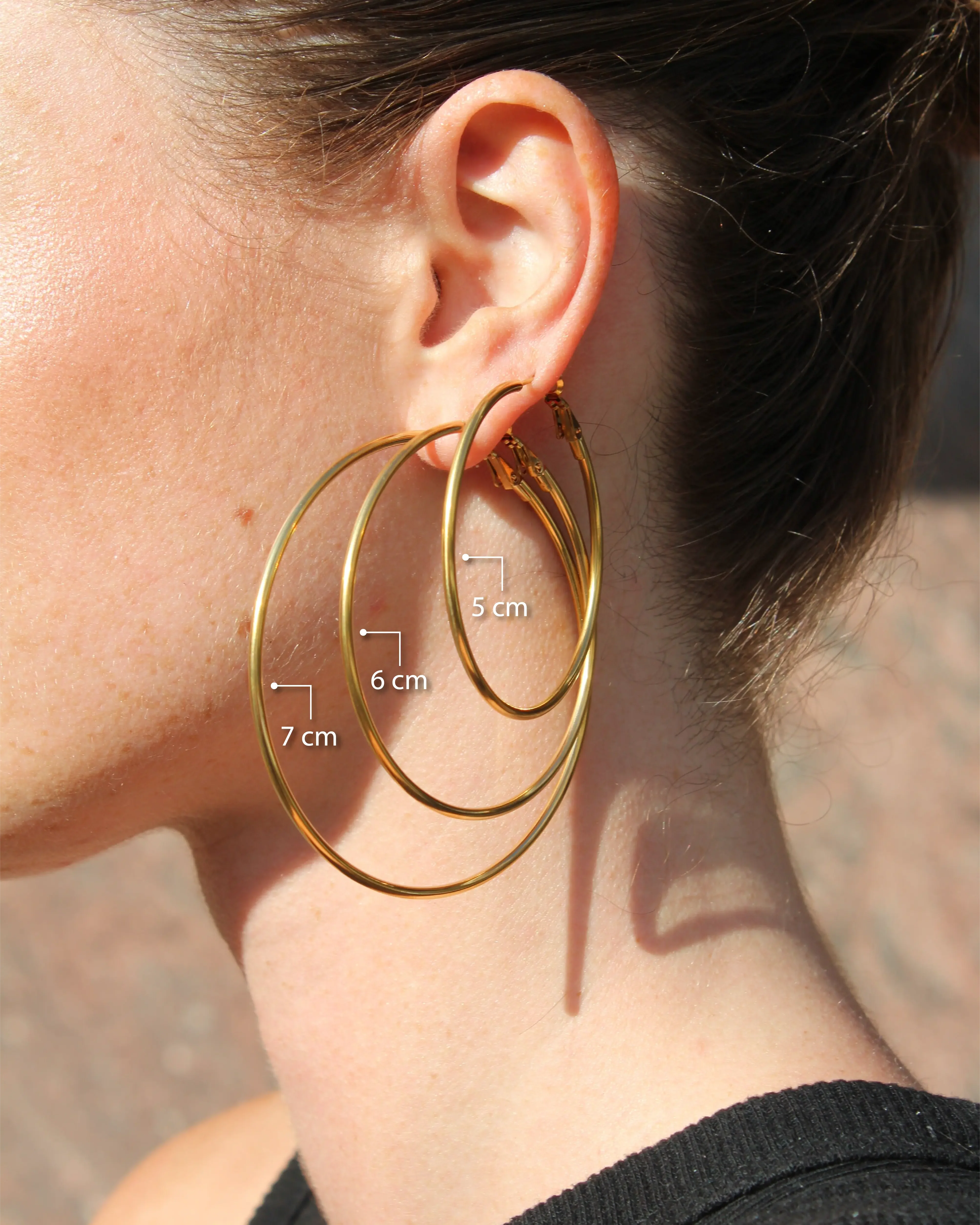 Basic hoops - Oorbellen - Stainless Steel - Image 2