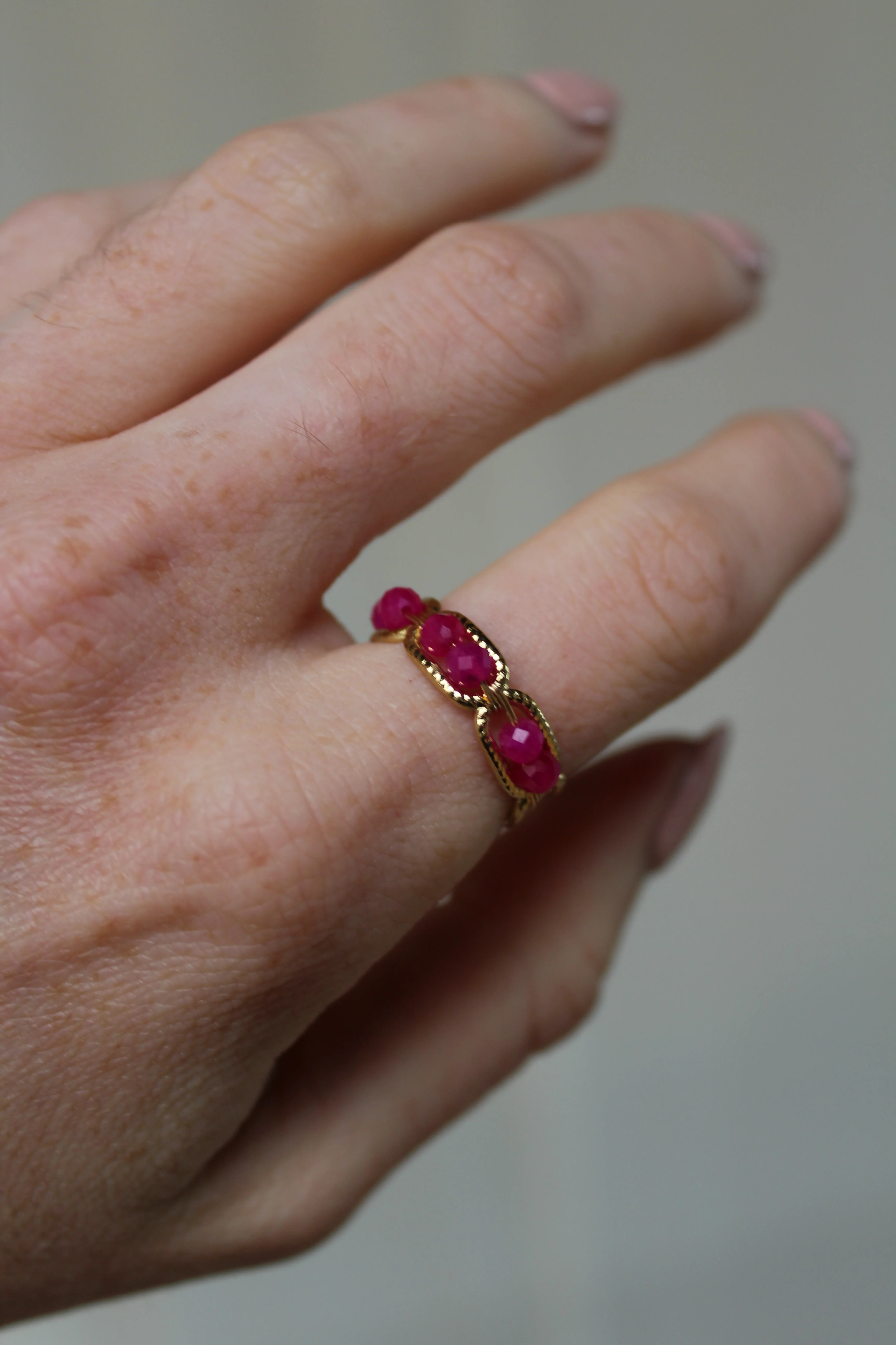 Bente - Ring - Natuursteen - Stainless Steel - Image 11