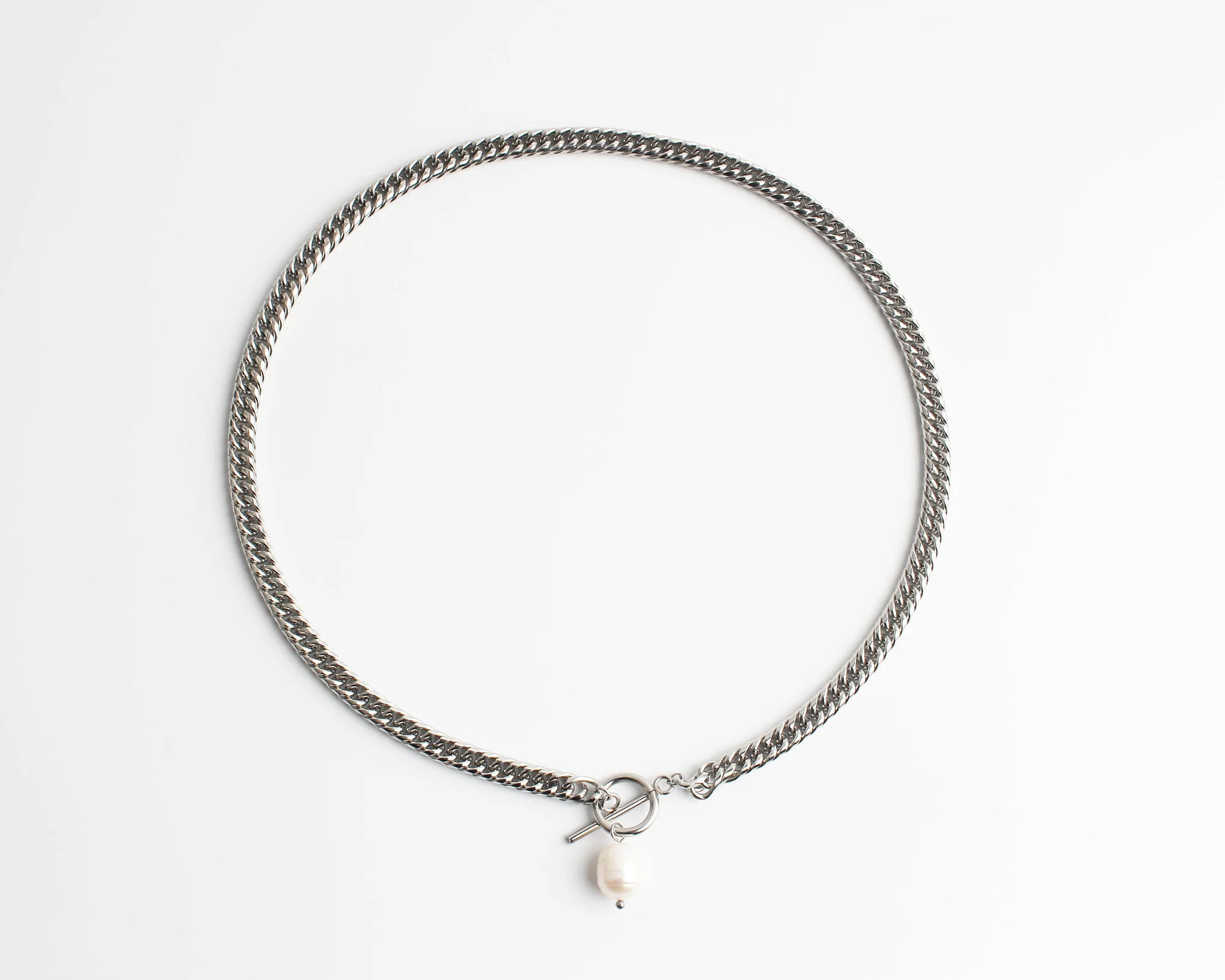Chunky Pearl - Ketting - Stainless Steel - Image 5