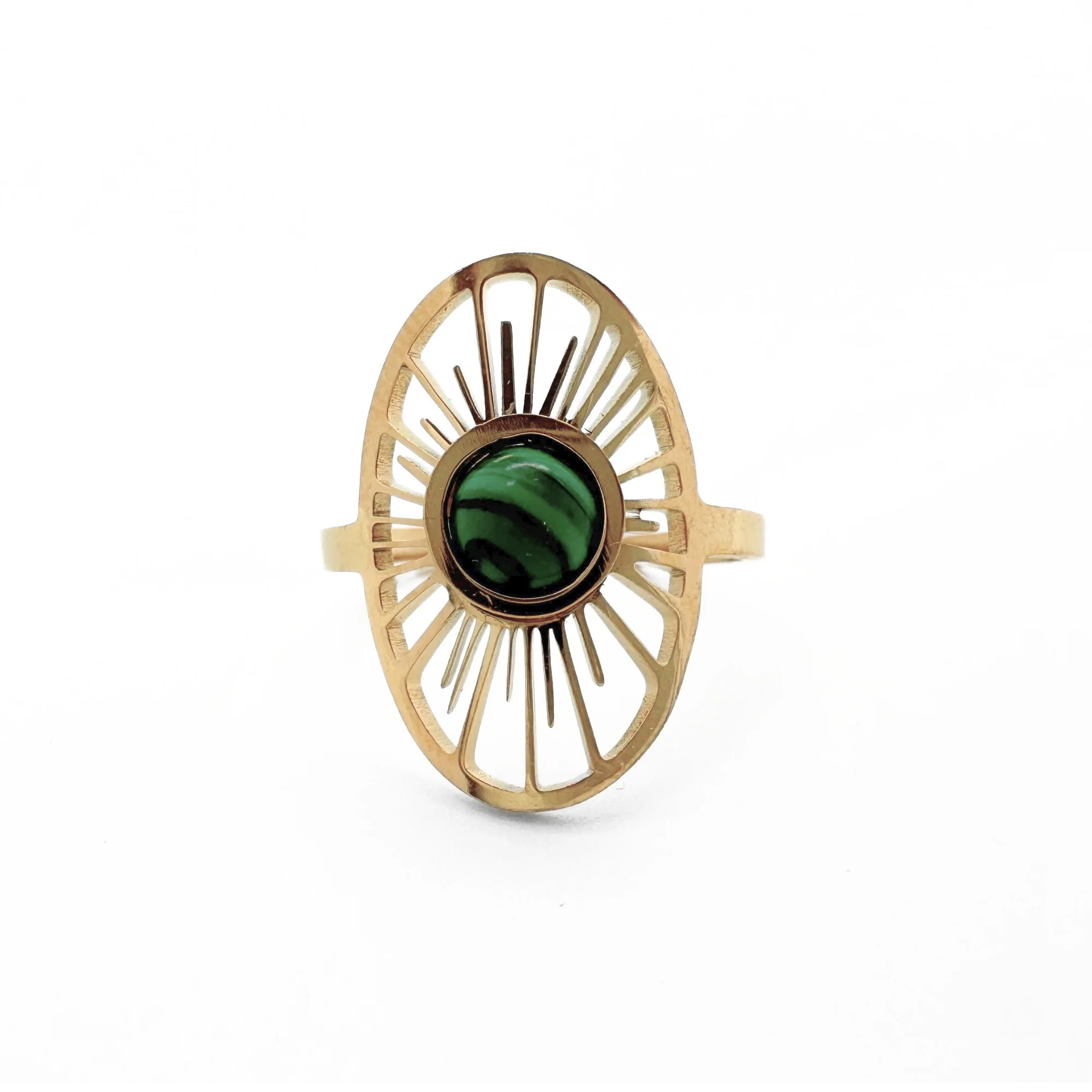 Claudia - Ring - Natuursteen - Stainless Steel - Verstelbaar - Image 5