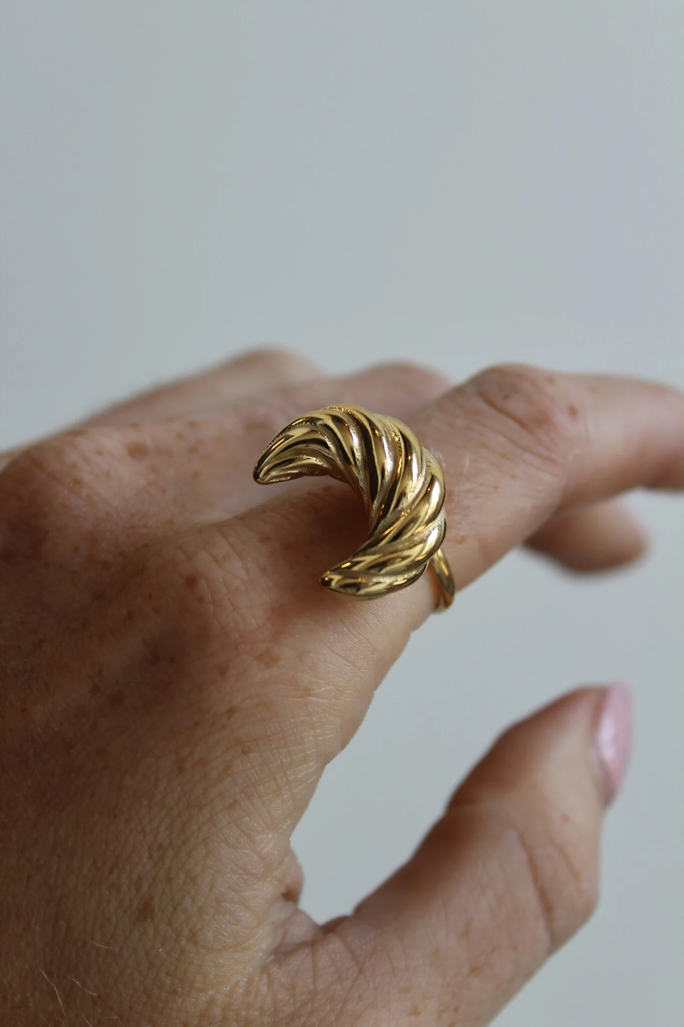 Croissant - Ring - Stainless Steel - Verstelbaar - Image 5