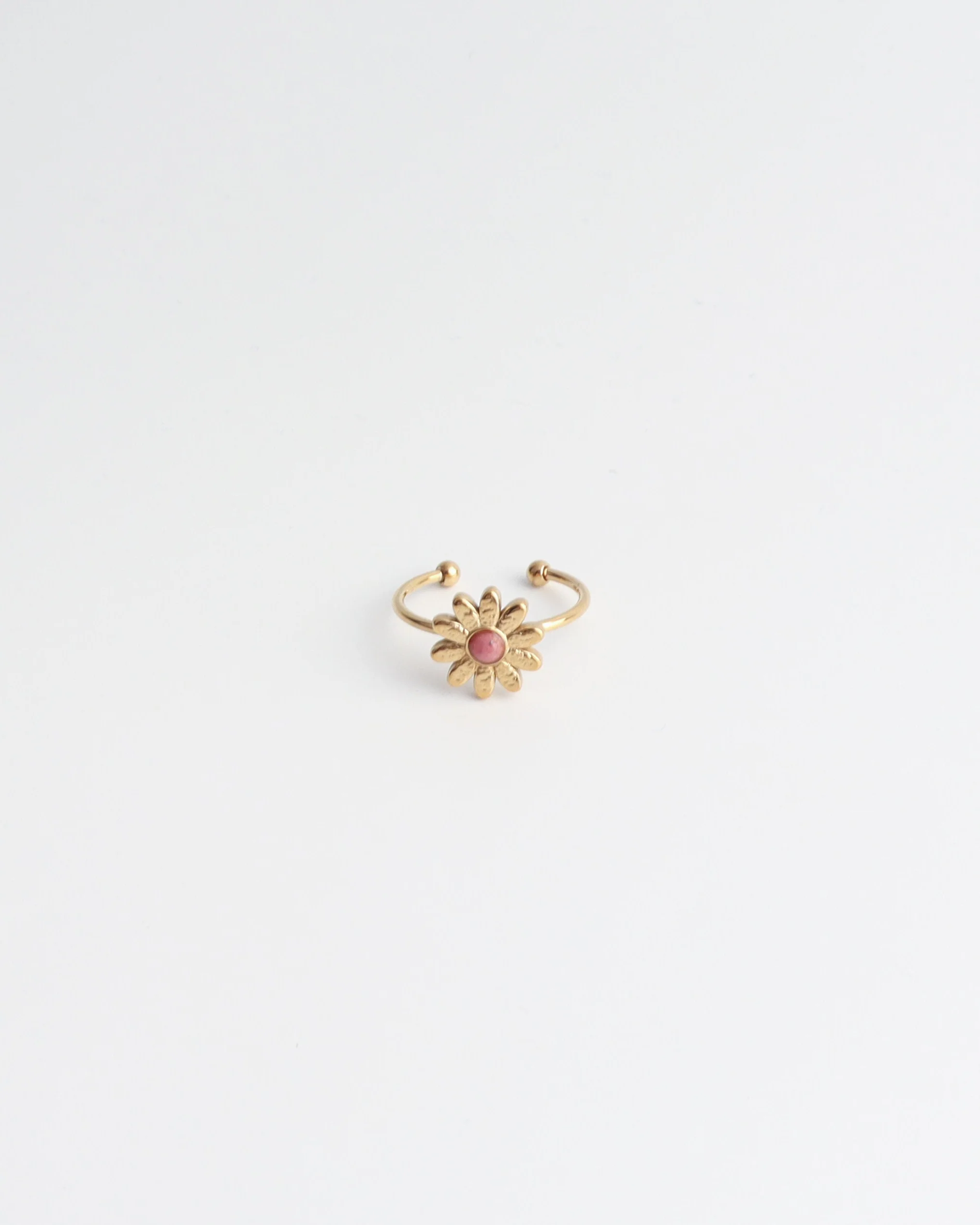 Daisy - Ring - Natuursteen - Stainless Steel - Verstelbaar - Image 3