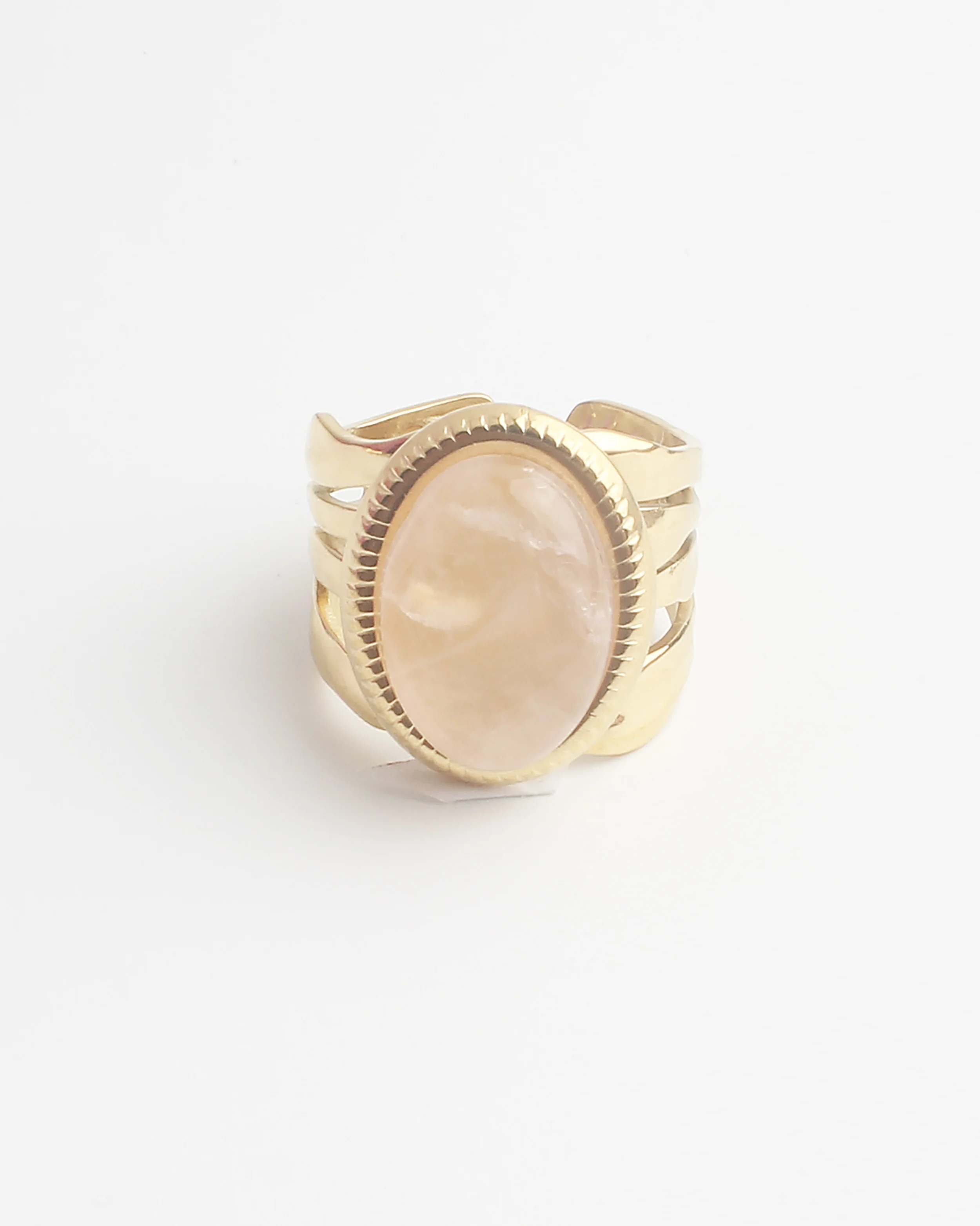 Davina - Ring - Natuursteen - Stainless Steel - Verstelbaar - Image 5