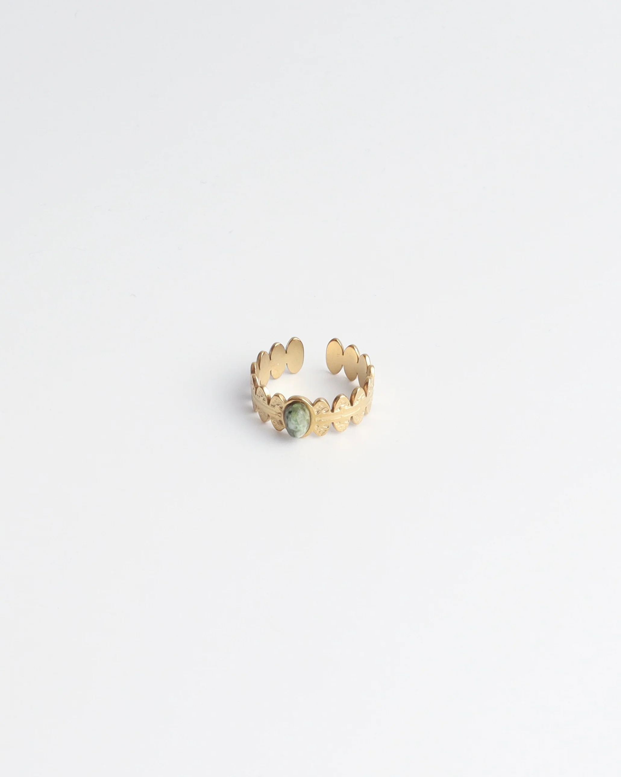 Didi - Ring - Natuursteen - Stainless steel - Verstelbaar - Image 7
