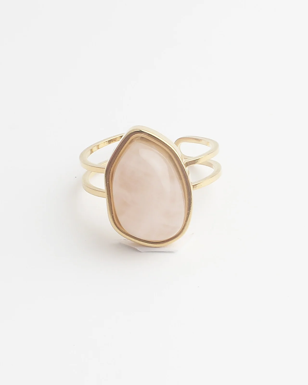 Doloris - Ring - Natuursteen - Stainless Steel - Verstelbaar