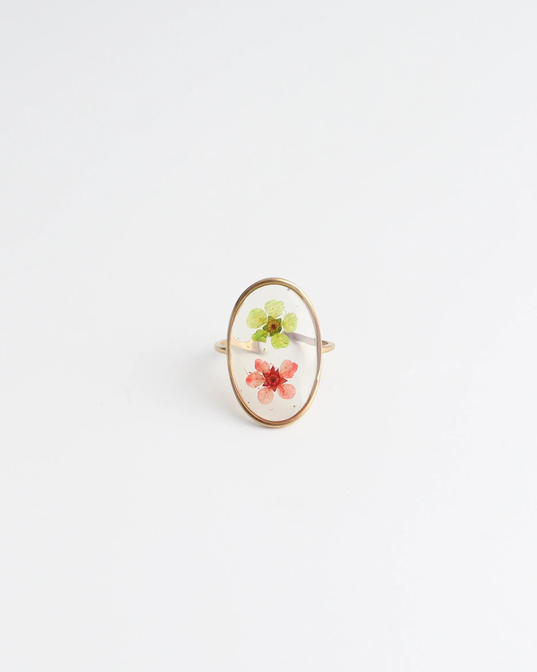 Dried Flowers - Ring - Stainless Steel - Verstelbaar