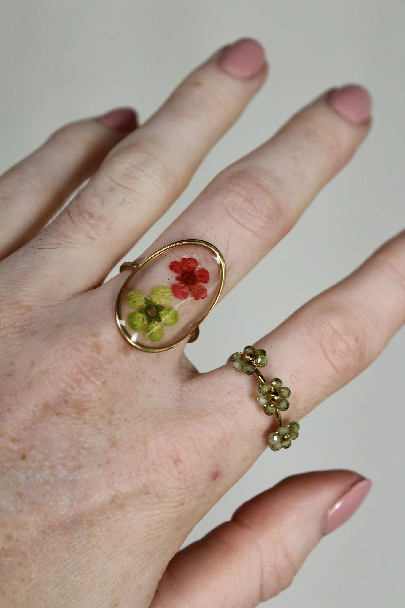 Dried Flowers - Ring - Stainless Steel - Verstelbaar - Image 2