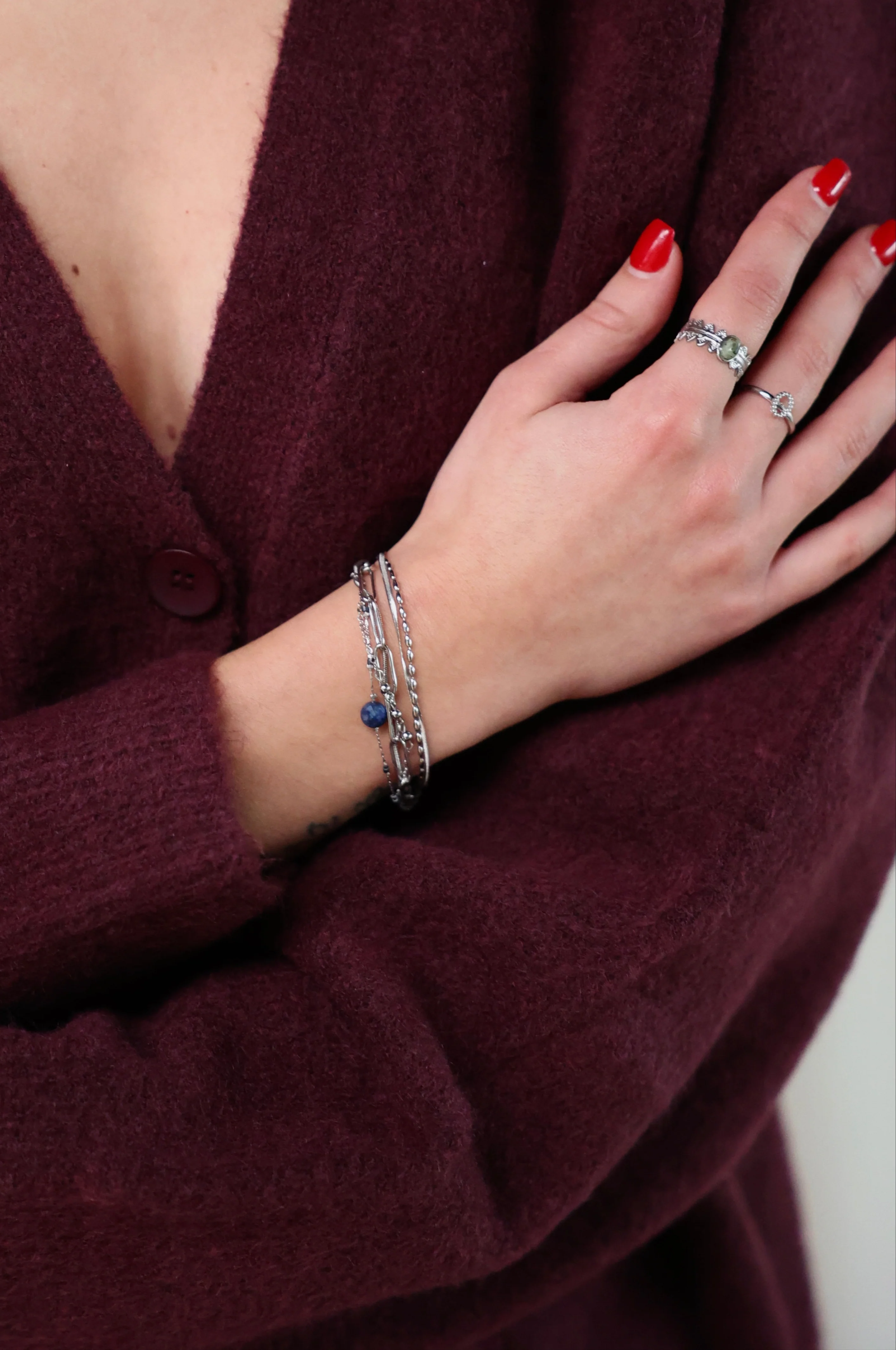 Eloise - Armband - Natuursteen - 4 laags - Stainless Steel - Image 18