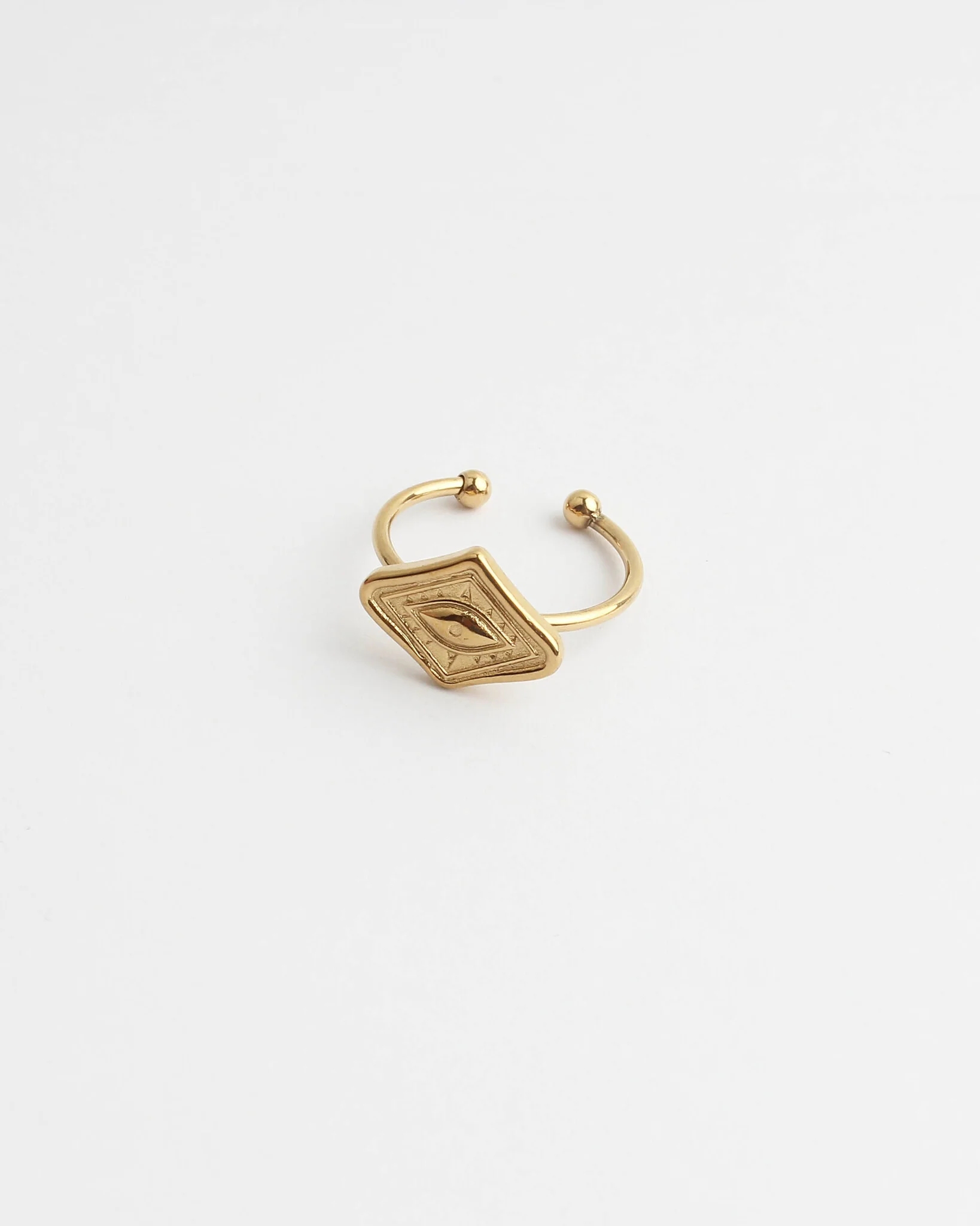 Eyes On You - Ring - Stainless Steel - Verstelbaar
