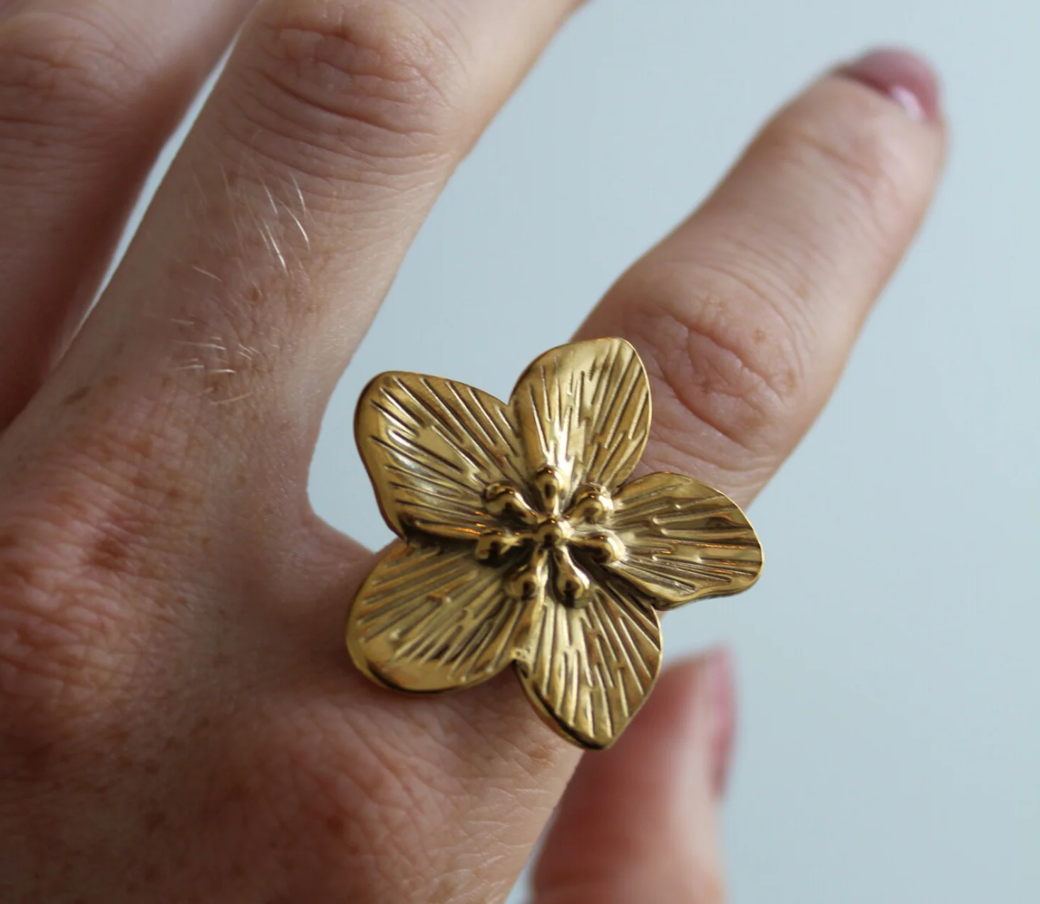 Fleur - Ring - Verstelbaar - Stainless Steel - Image 2