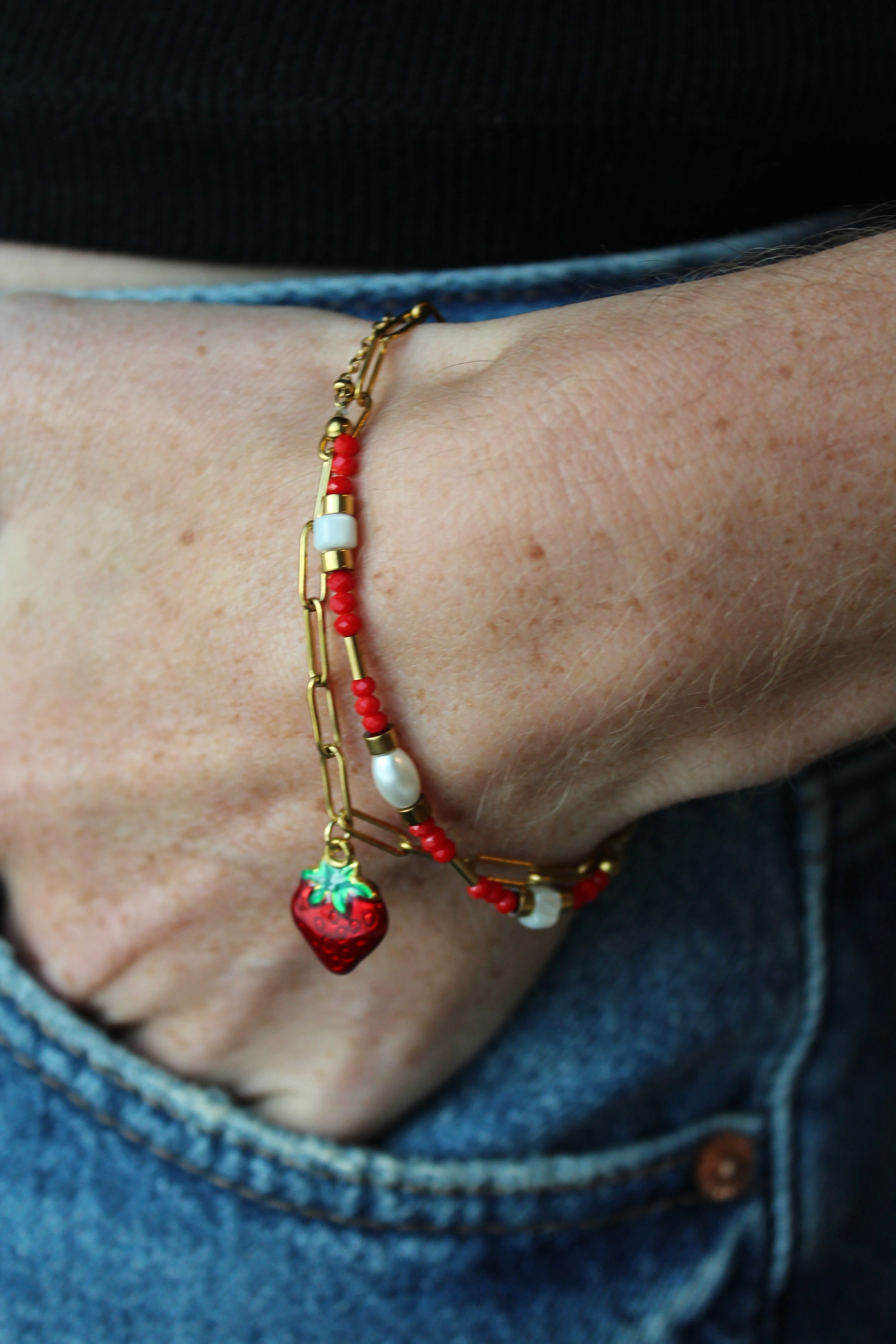 Fruity Strawberry - Armband - Stainless Steel - Image 2