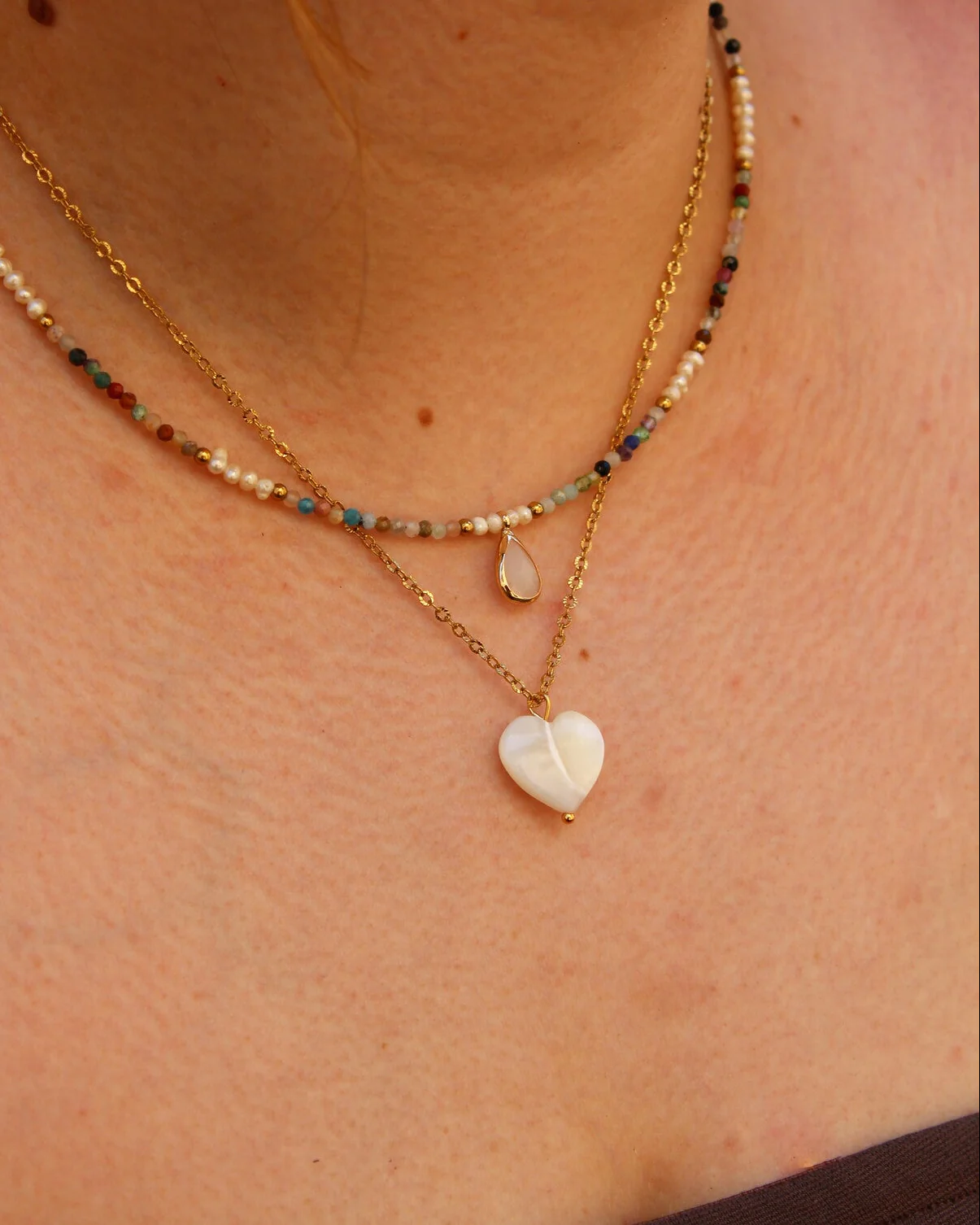 Heart Shaped Shell - Ketting - Stainless Steel - Image 2