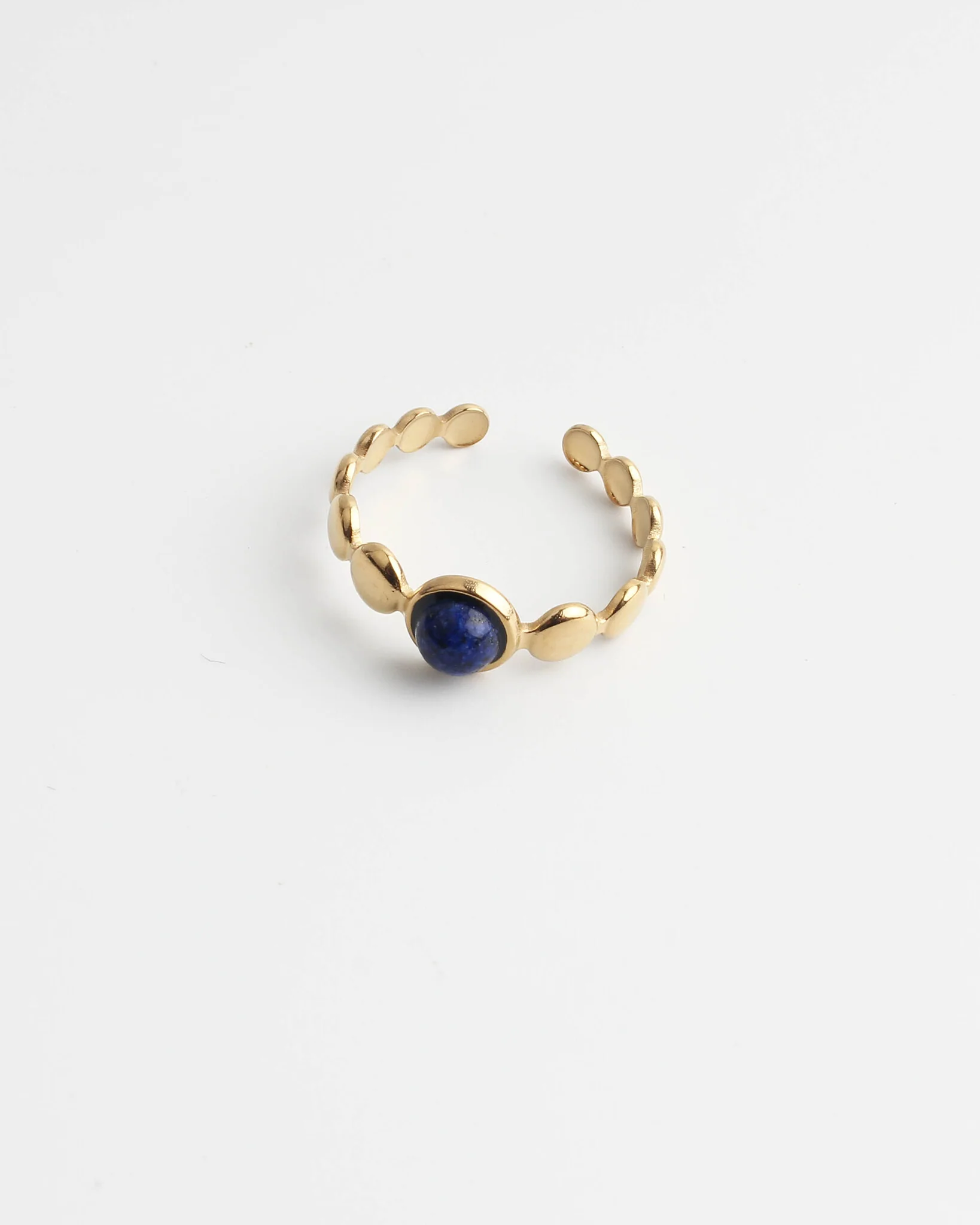Julietta - Ring - Natuursteen - Stainless Steel - Verstelbaar