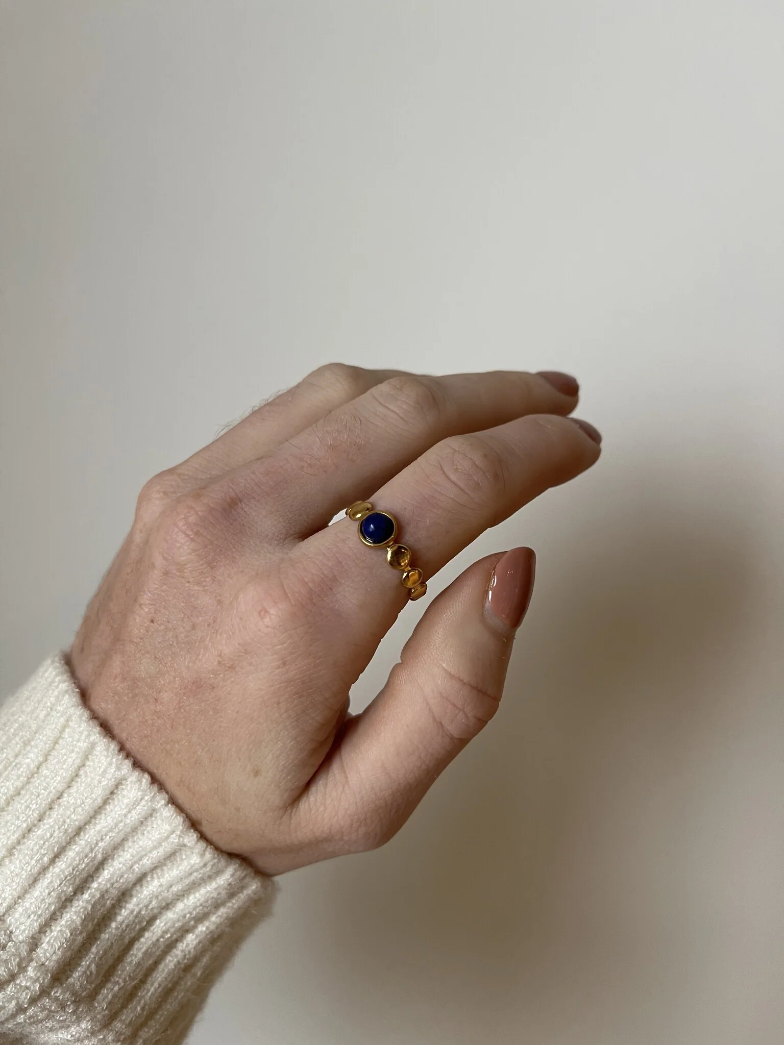 Julietta - Ring - Natuursteen - Stainless Steel - Verstelbaar - Image 2