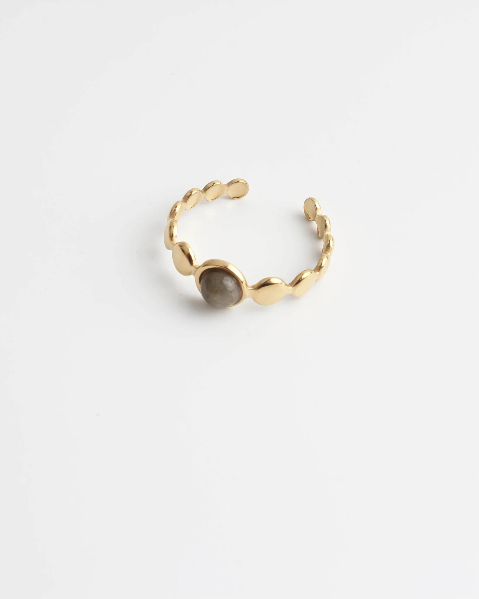 Julietta - Ring - Natuursteen - Stainless Steel - Verstelbaar - Image 3