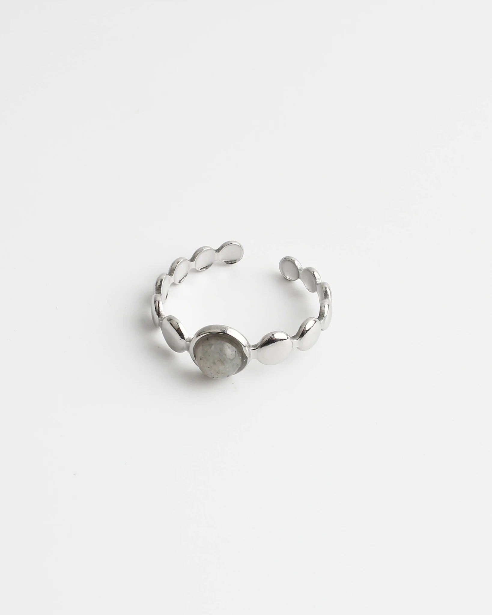 Julietta - Ring - Natuursteen - Stainless Steel - Verstelbaar - Image 5