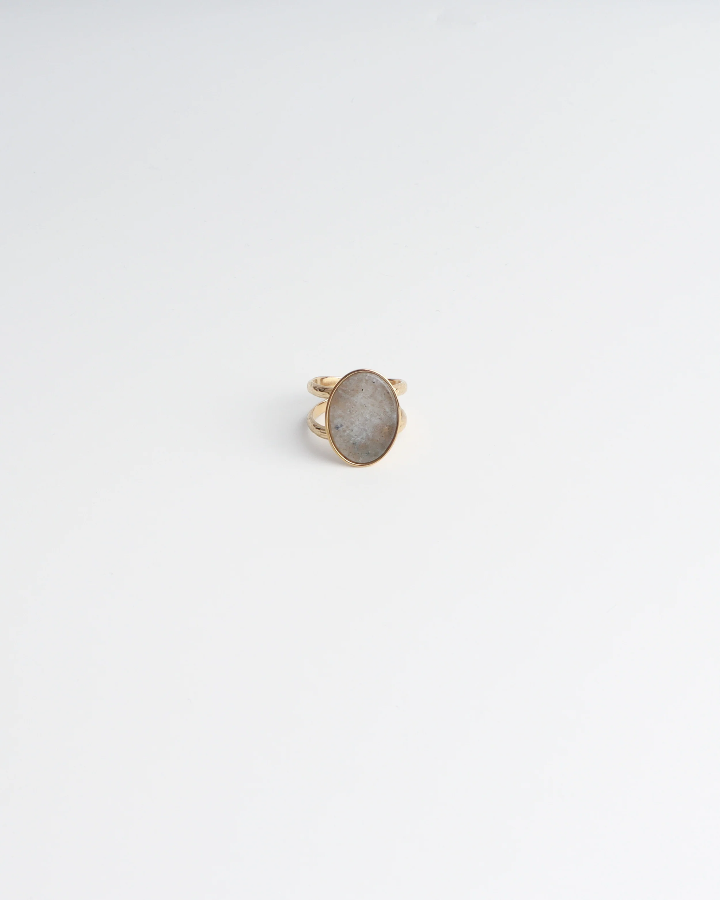 Layla - Ring - Natuursteen - Stainless Steel - Verstelbaar