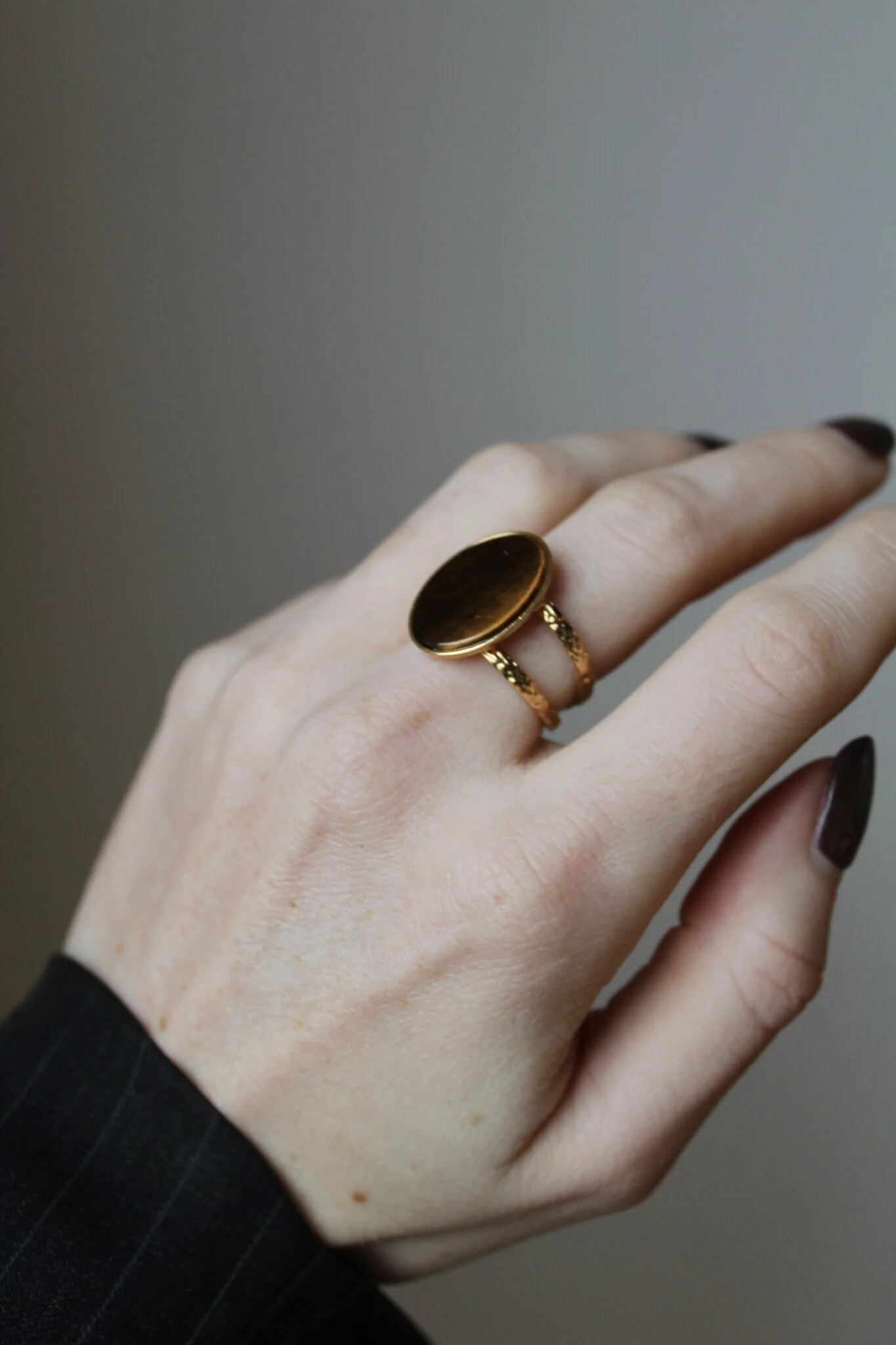 Layla - Ring - Natuursteen - Stainless Steel - Verstelbaar - Image 11