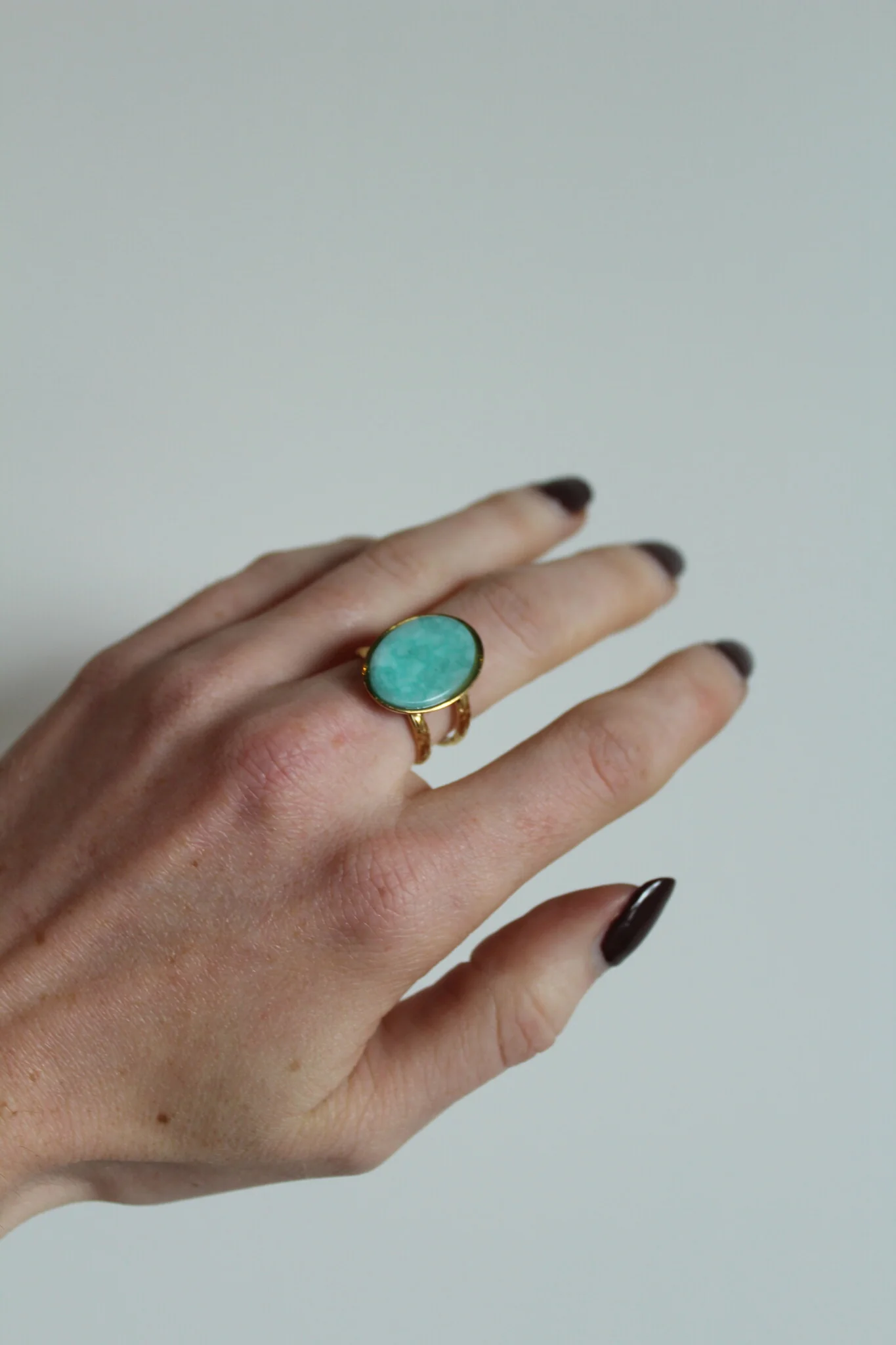 Layla - Ring - Natuursteen - Stainless Steel - Verstelbaar - Image 17