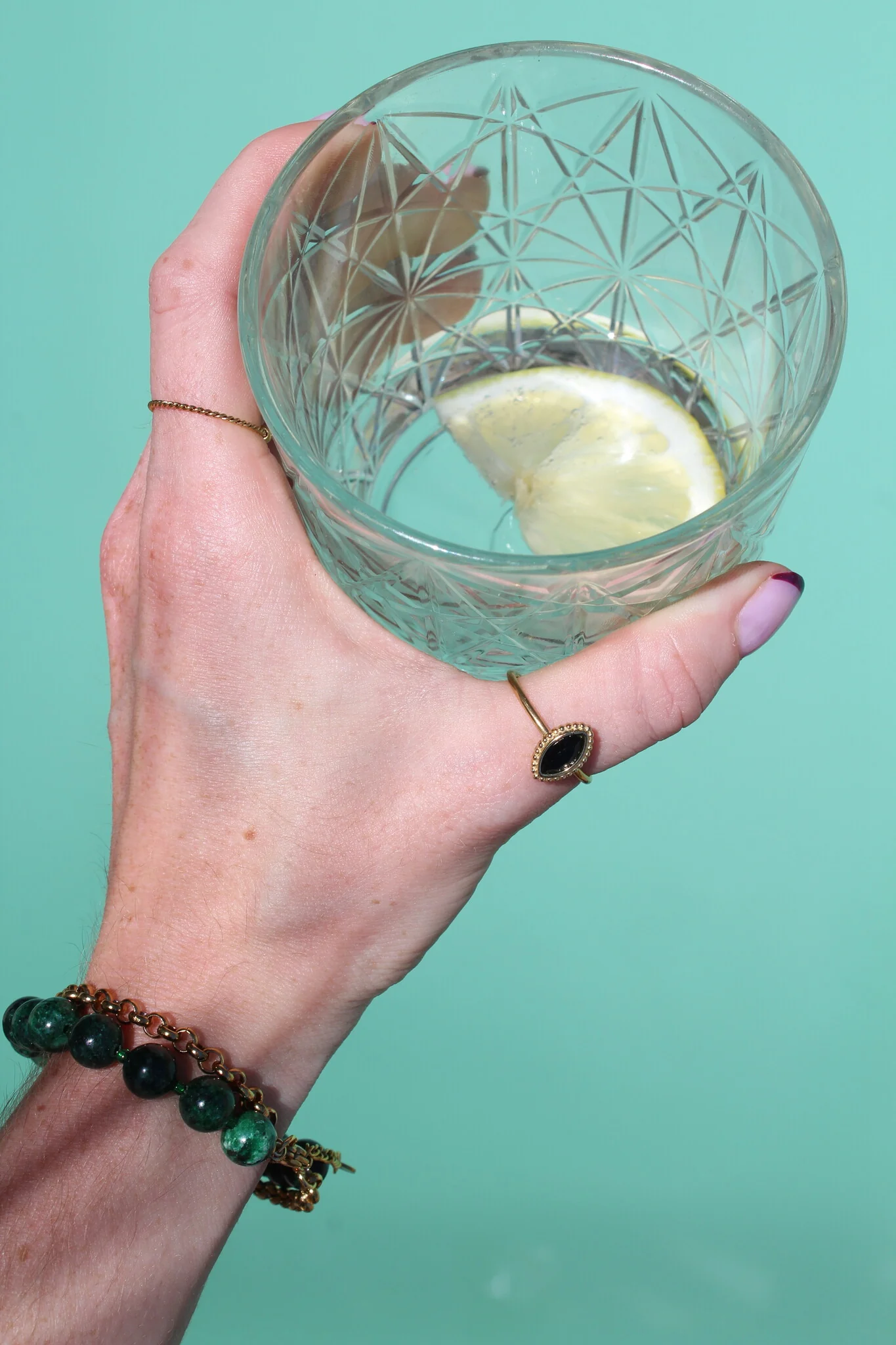 Lindy - Ring - Natuursteen - Stainless Steel - Verstelbaar - Image 3