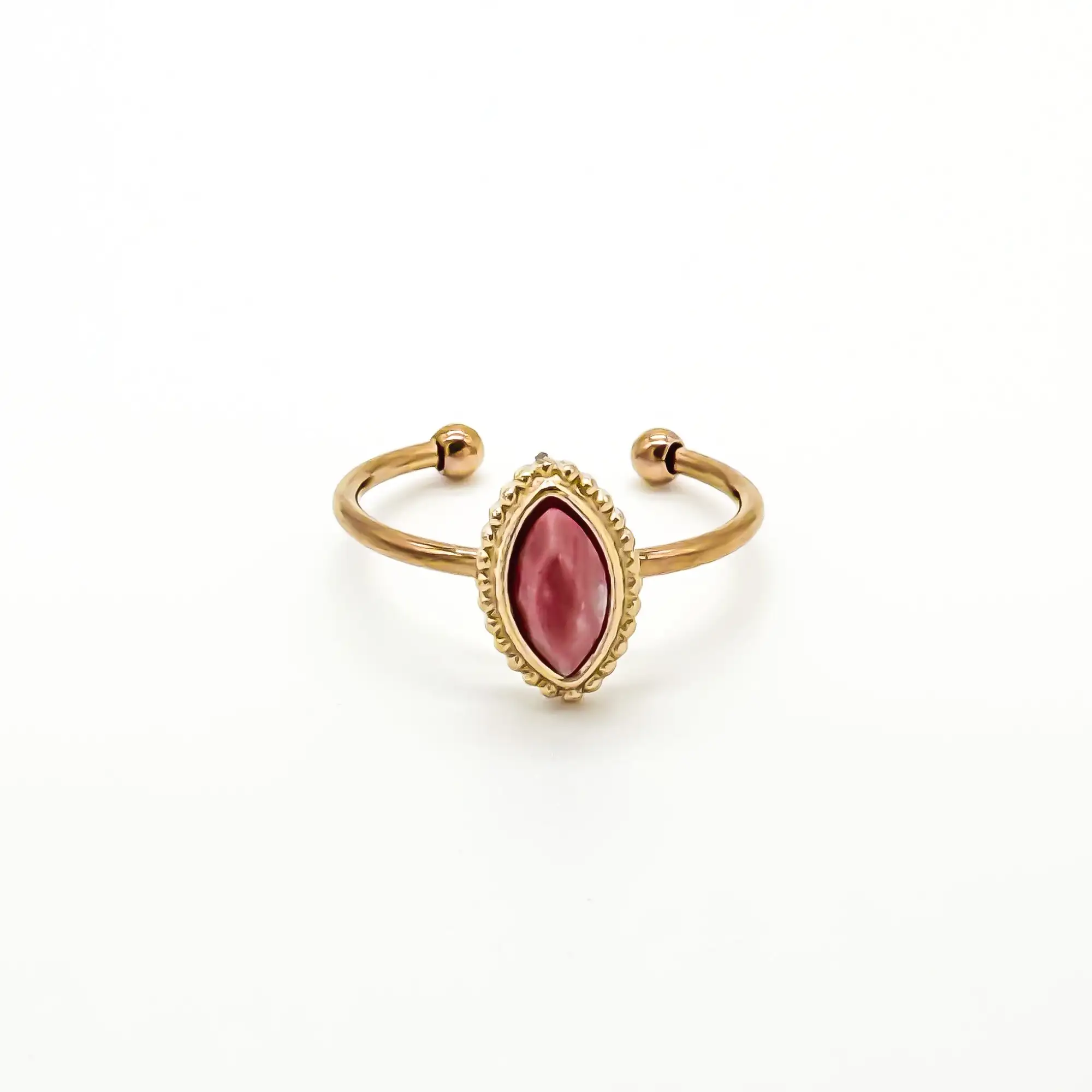 Lindy - Ring - Natuursteen - Stainless Steel - Verstelbaar - Image 7
