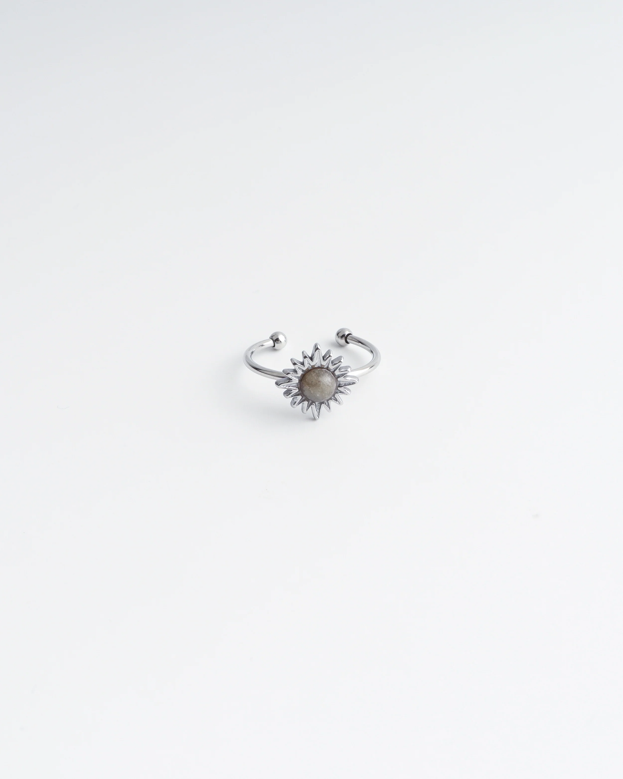 Louelle - Ring - Natuursteen - Stainless Steel - Verstelbaar - Image 3
