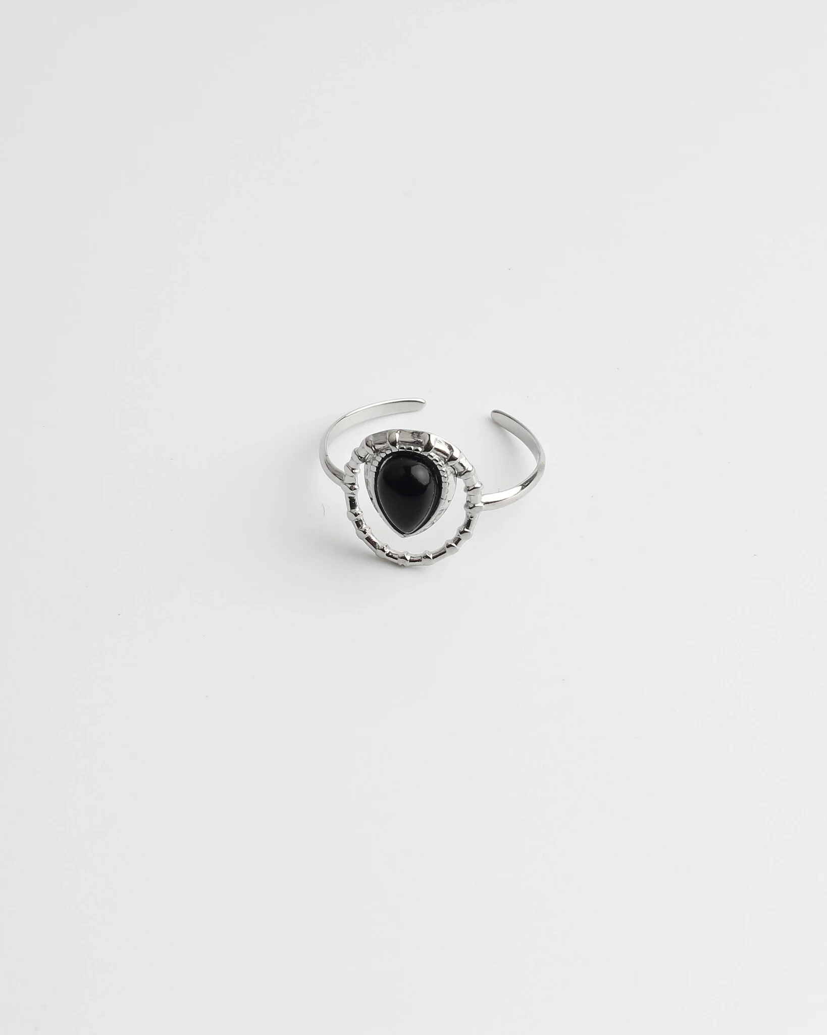 Loula - Ring - Natuursteen - Stainless Steel - Verstelbaar - Image 5