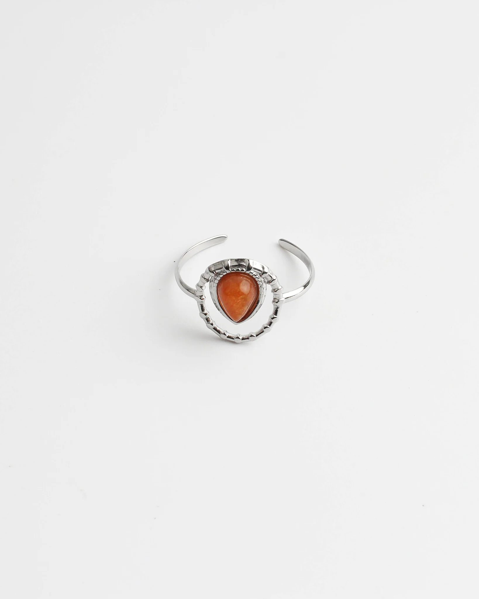 Loula - Ring - Natuursteen - Stainless Steel - Verstelbaar - Image 7