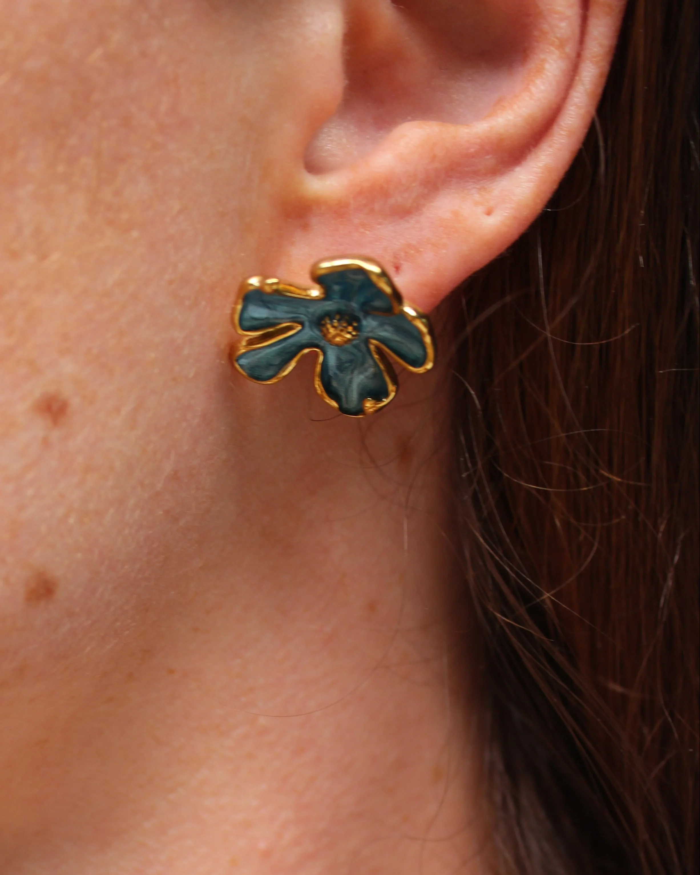 Love Flower - Studs - Oorbellen - Stainless Steel - Image 4