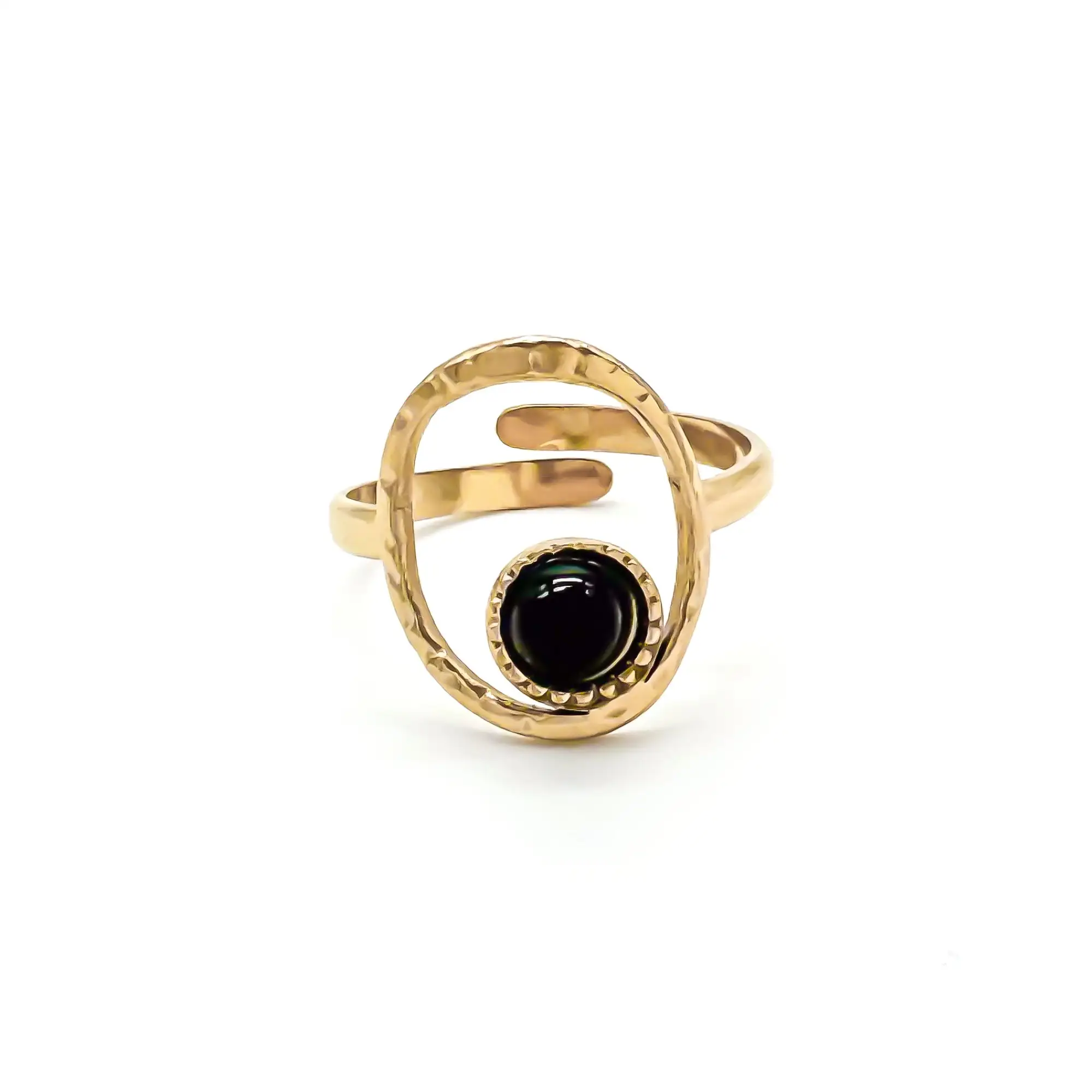 Lucia - Ring - Natuursteen - Stainless Steel - Verstelbaar - Image 4