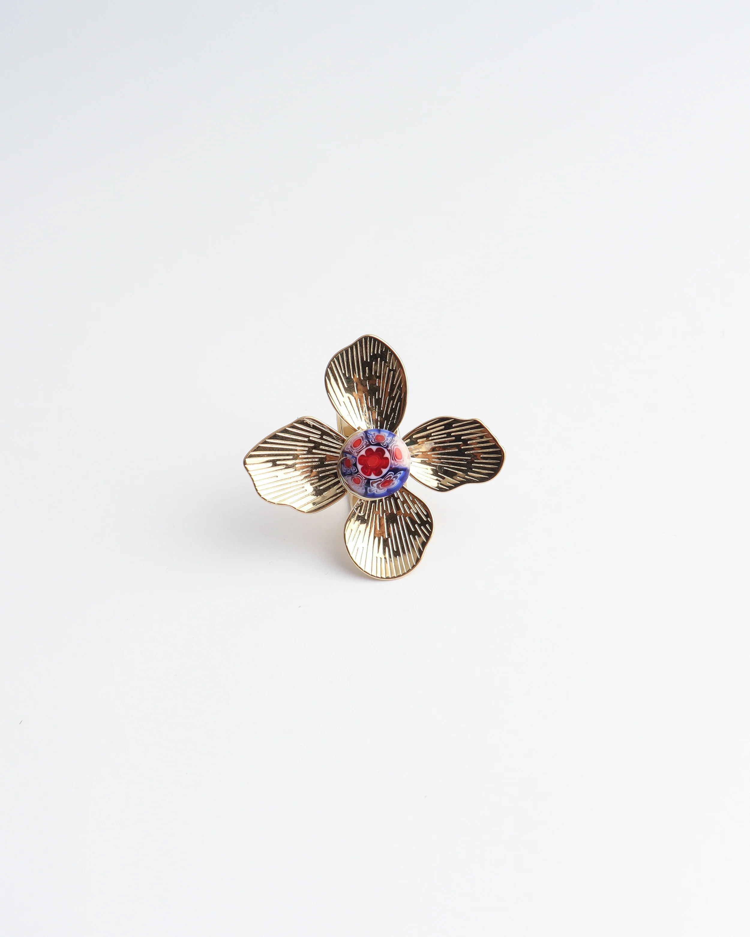 Mega Flower - Ring - Stainless Steel - Verstelbaar