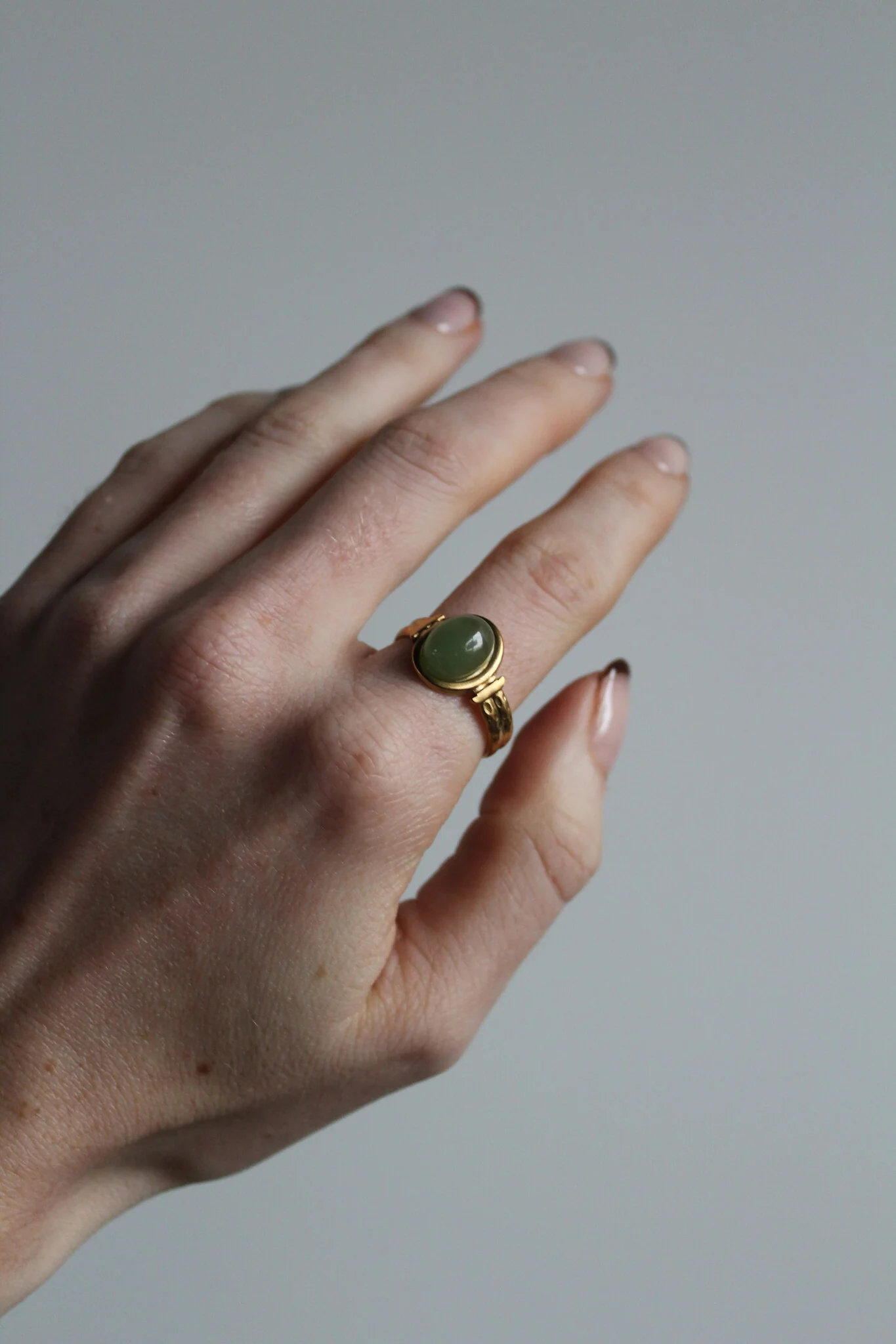 Megane - Ring - Natuursteen - Stainless Steel - Verstelbaar - Image 12