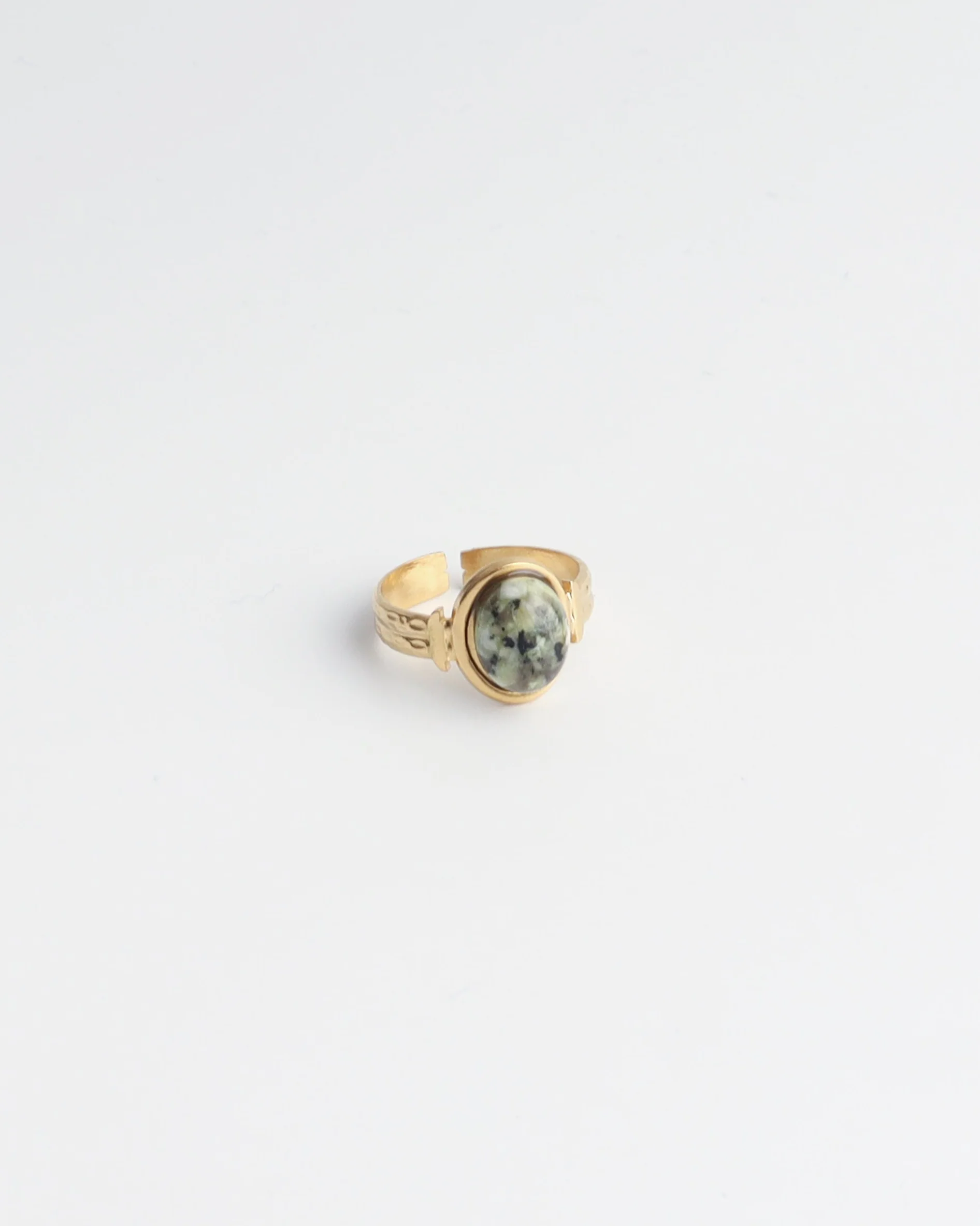Megane - Ring - Natuursteen - Stainless Steel - Verstelbaar - Image 16