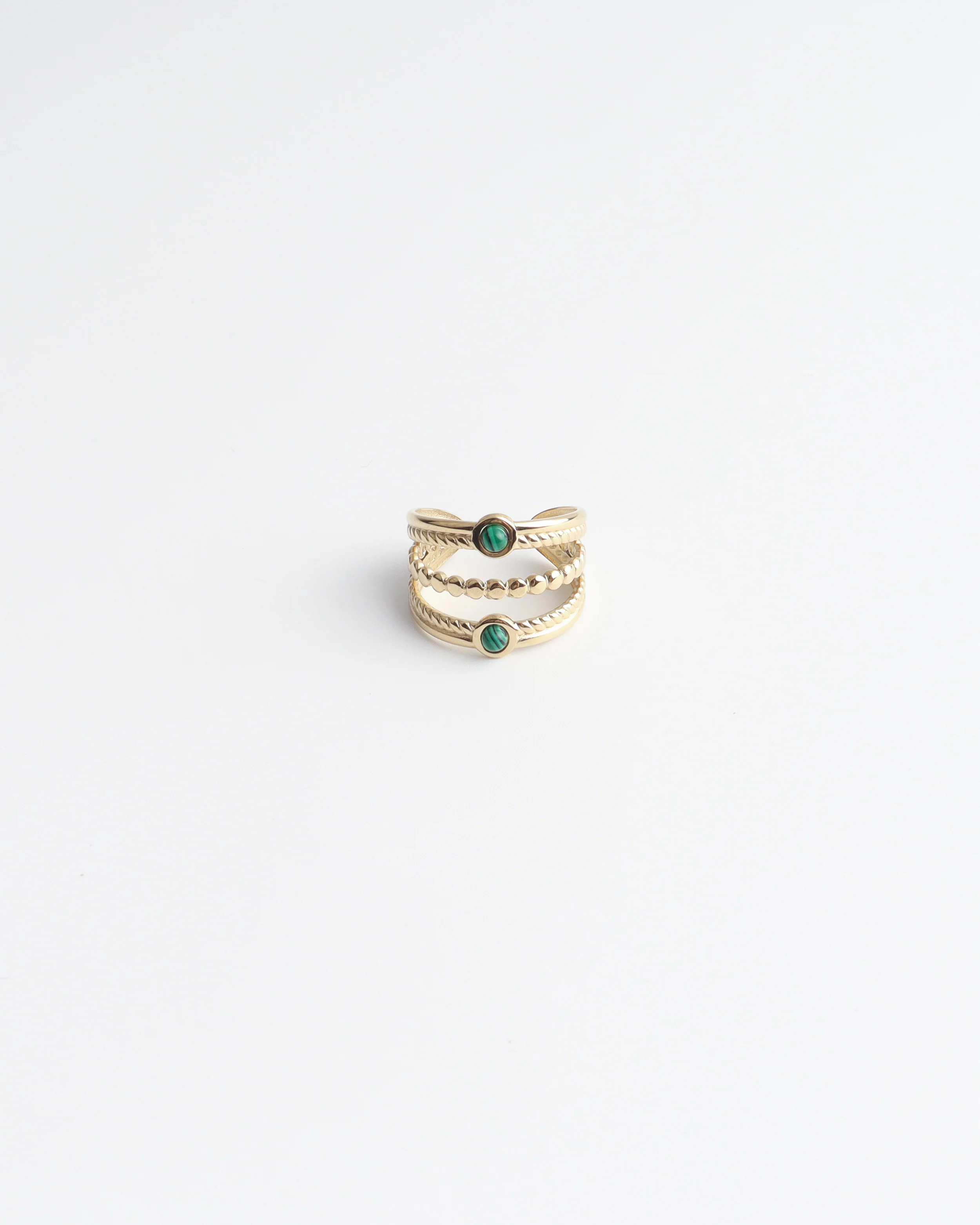 Michelle - Ring - Natuursteen - Stainless Steel - Verstelbaar - Image 3