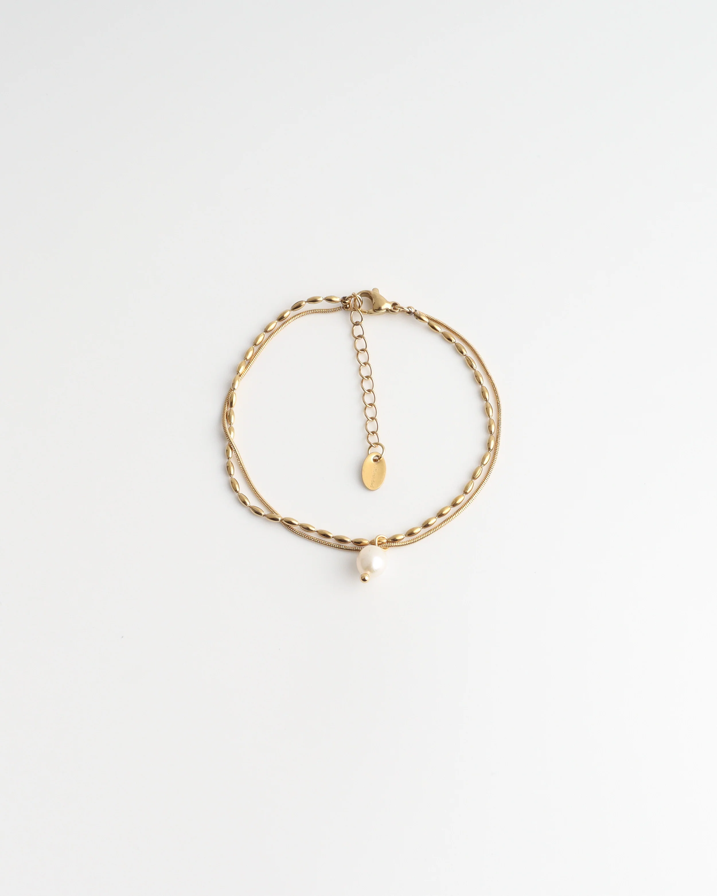 Minimalistic Pearl - Armband - Stainless Steel