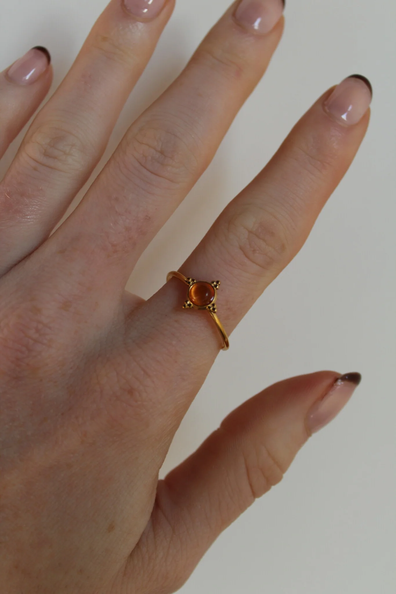 Minimalistic stone - Ring - Stainless Steel - Verstelbaar - Natuursteen - Image 12