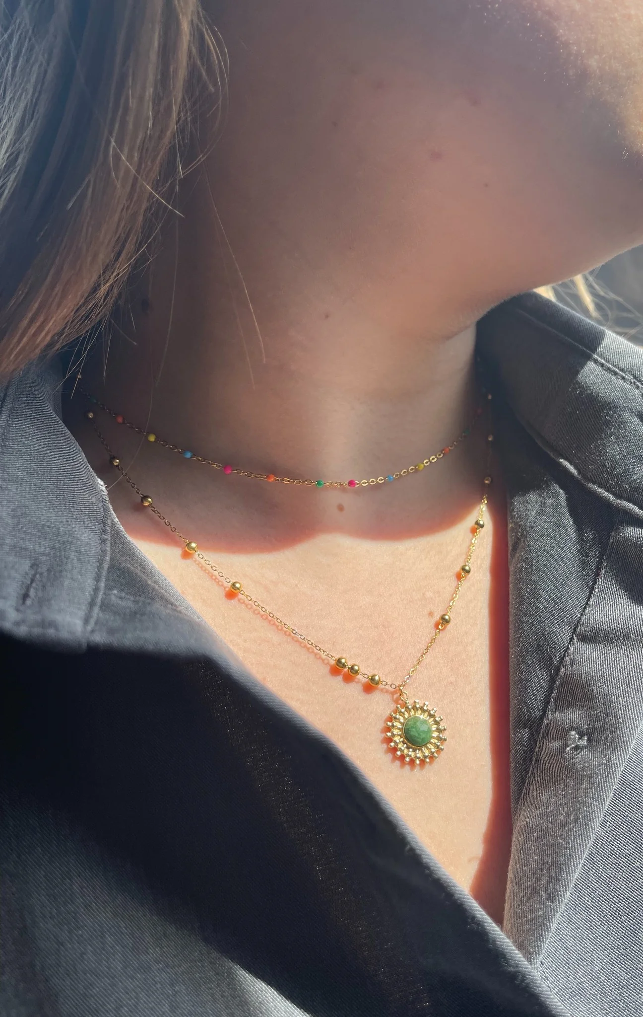 Multicolor Dot - Ketting - Stainless Steel - Image 4