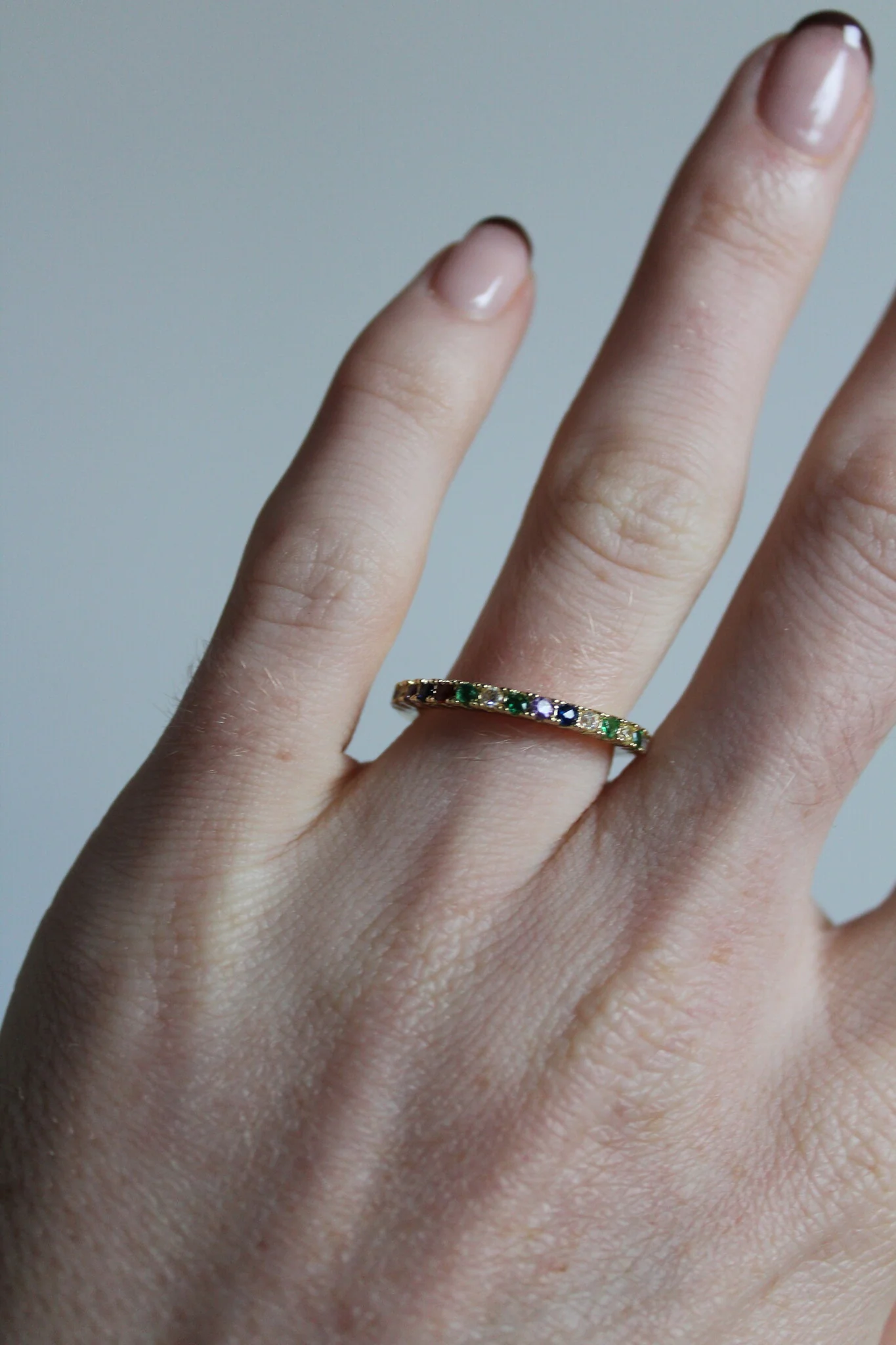 Multicolor Strass - Ring - Stainless Steel - Verstelbaar - Image 2