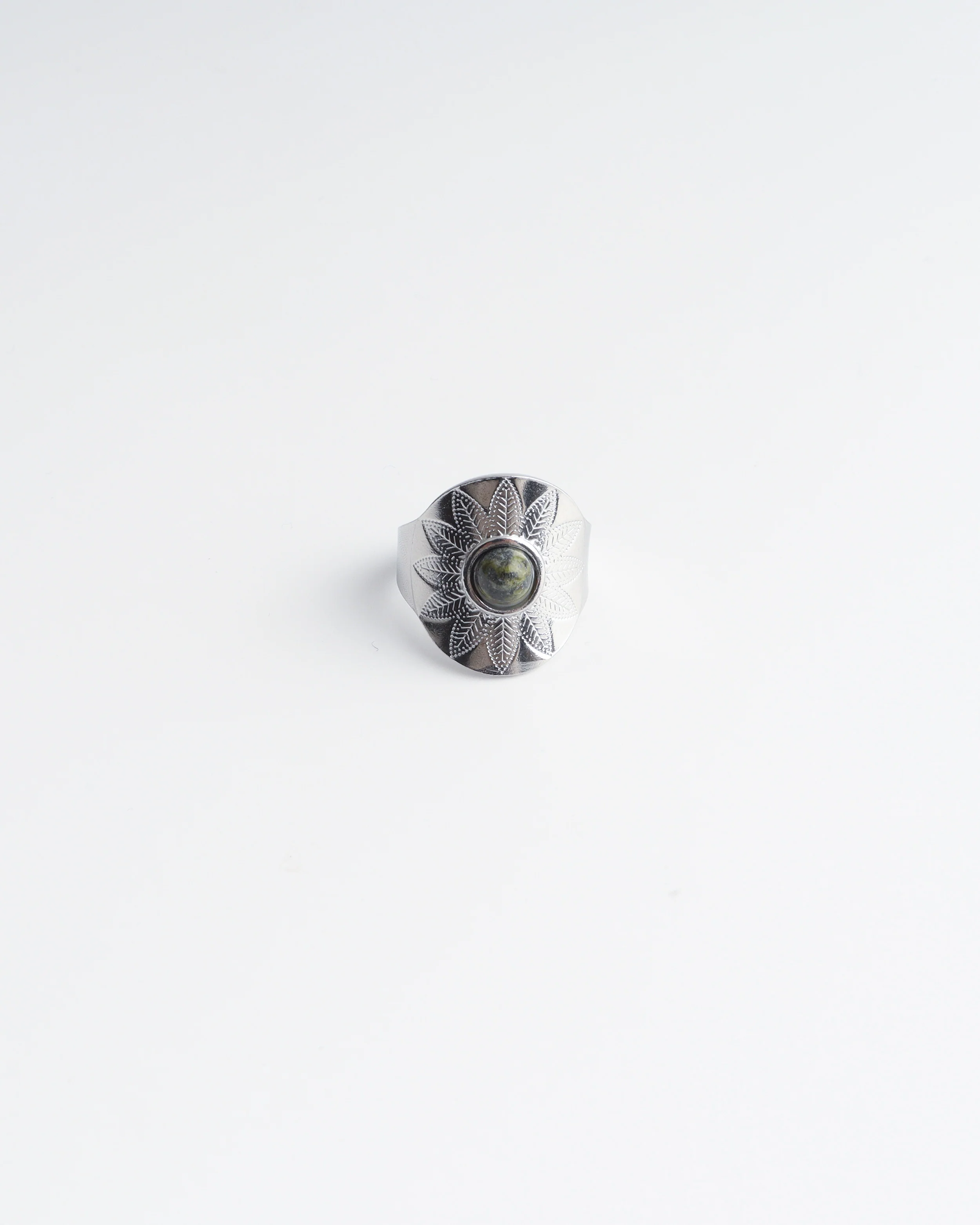 Nanne - Ring - Natuursteen - Stainless Steel - Verstelbaar - Image 8