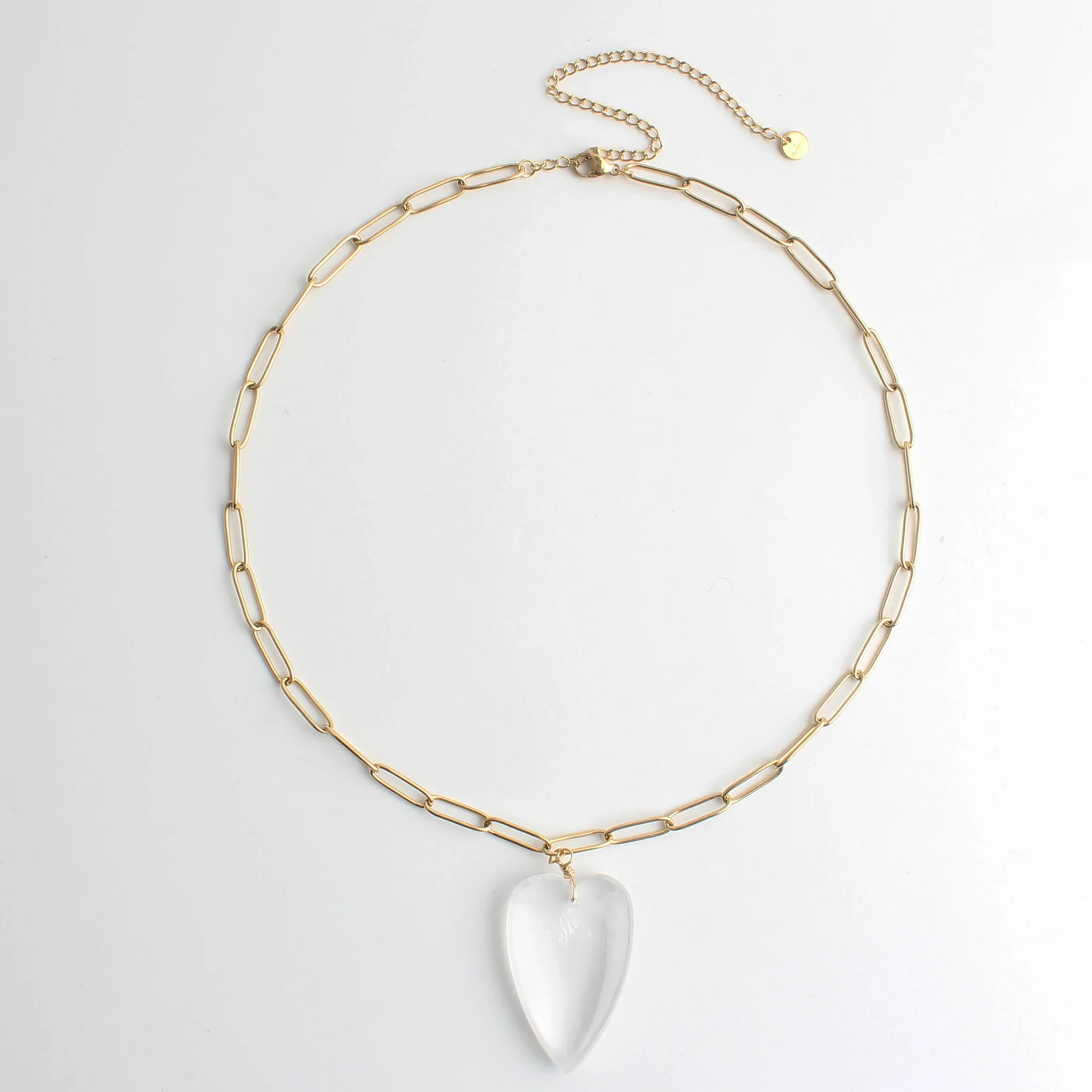 Natural Stone Heart - Ketting - Natuursteen - Stainless Steel - Image 12