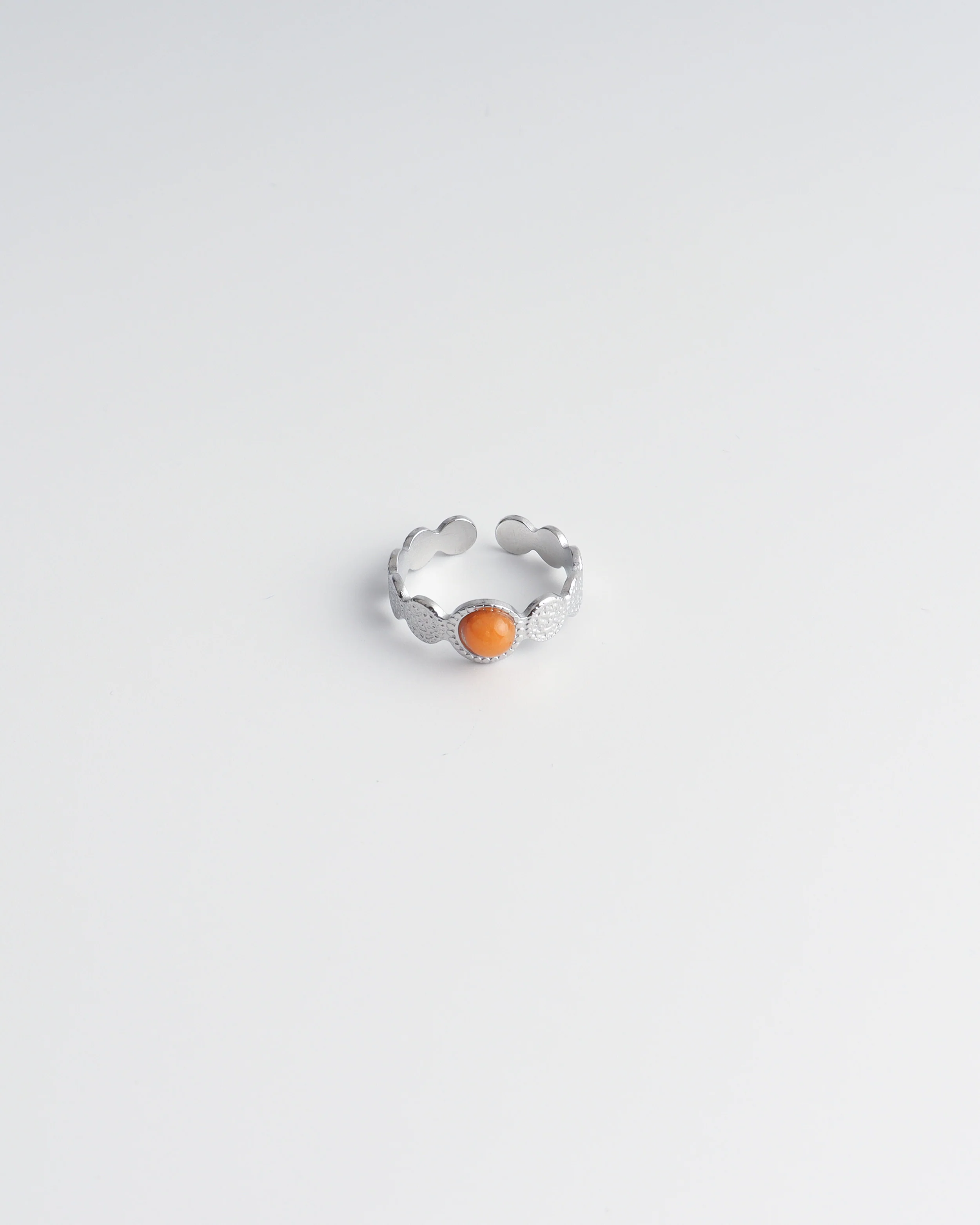 Noé - Ring - Natuursteen - Stainless Steel - Verstelbaar - Image 10