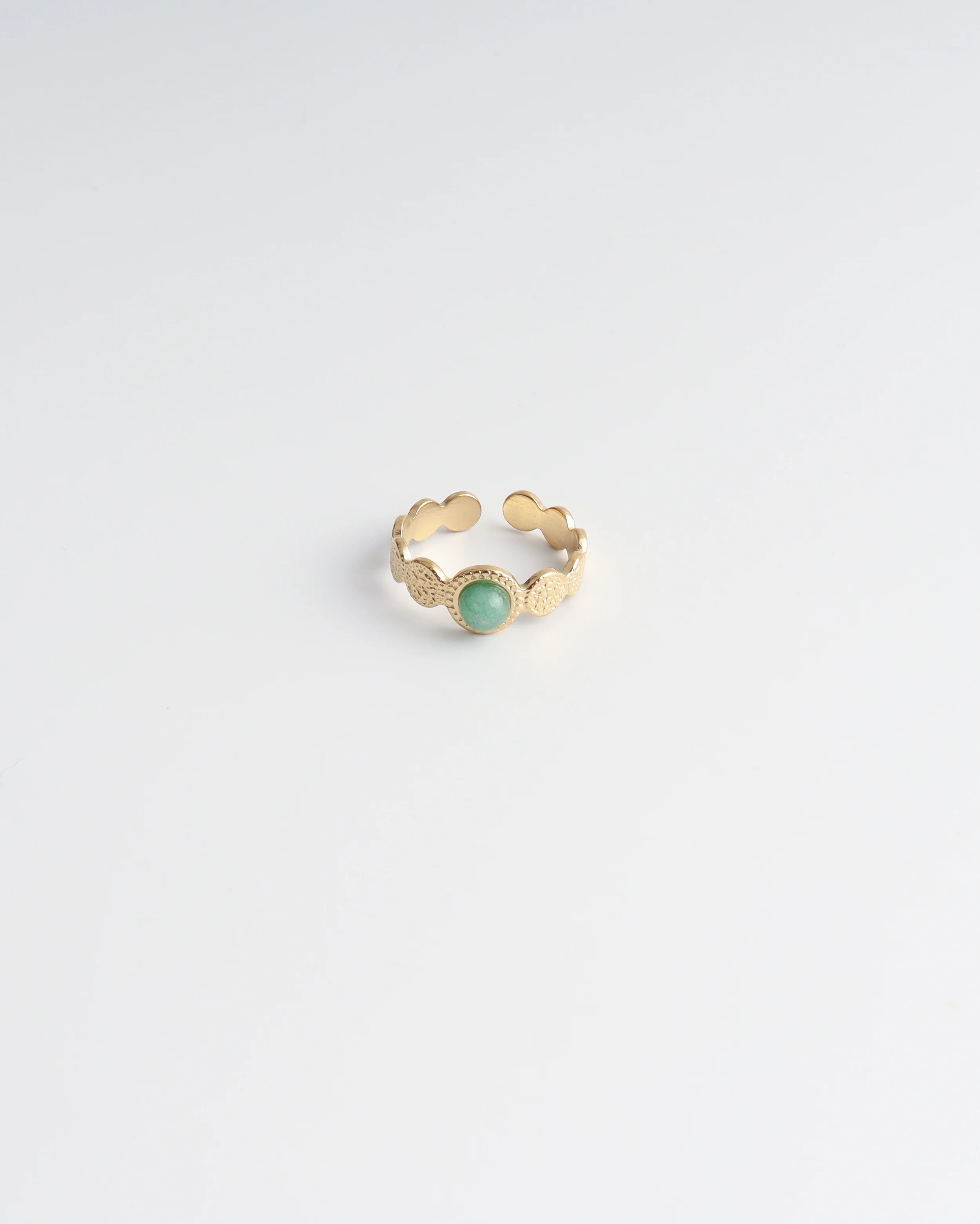 Noé - Ring - Natuursteen - Stainless Steel - Verstelbaar - Image 3