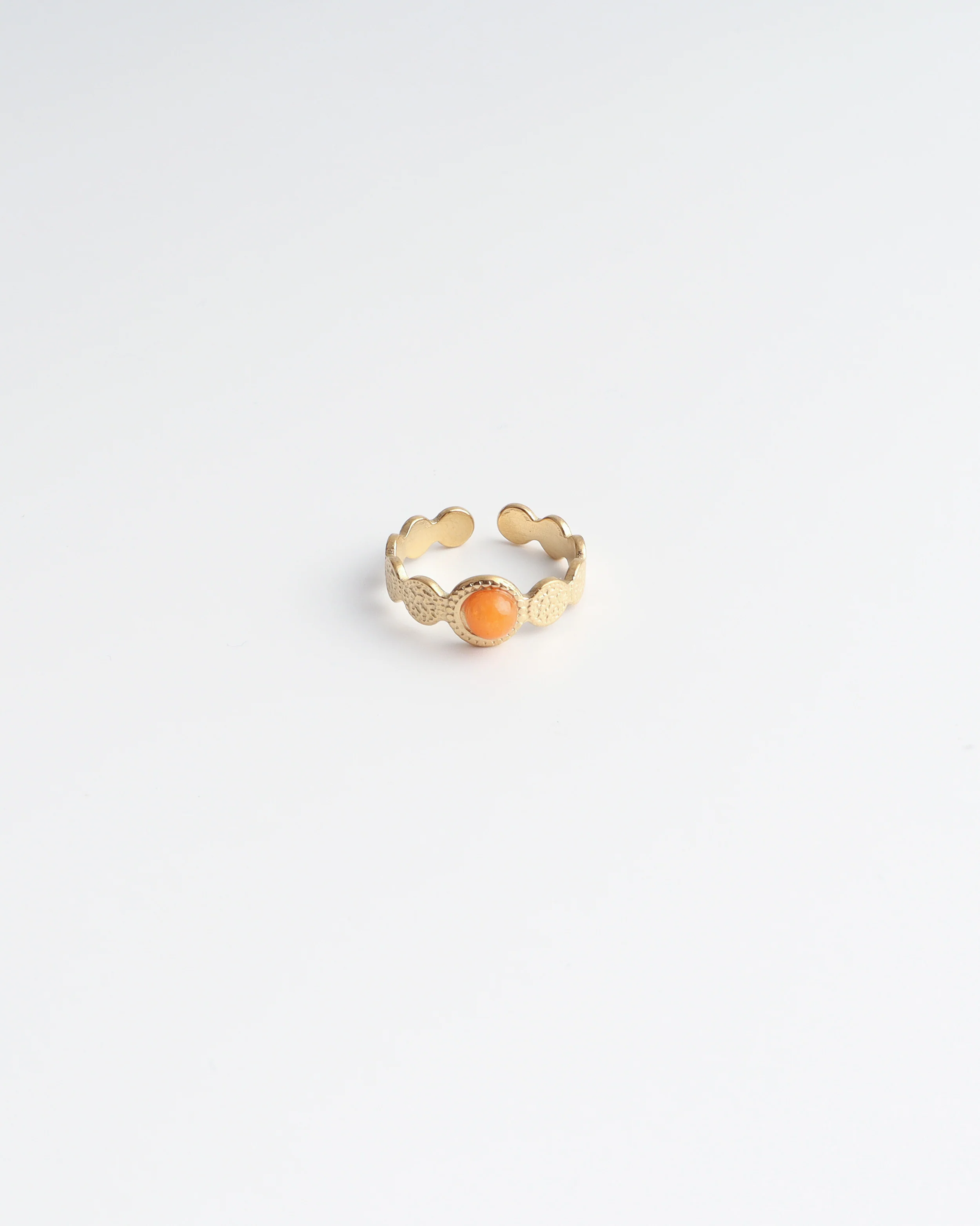 Noé - Ring - Natuursteen - Stainless Steel - Verstelbaar - Image 5