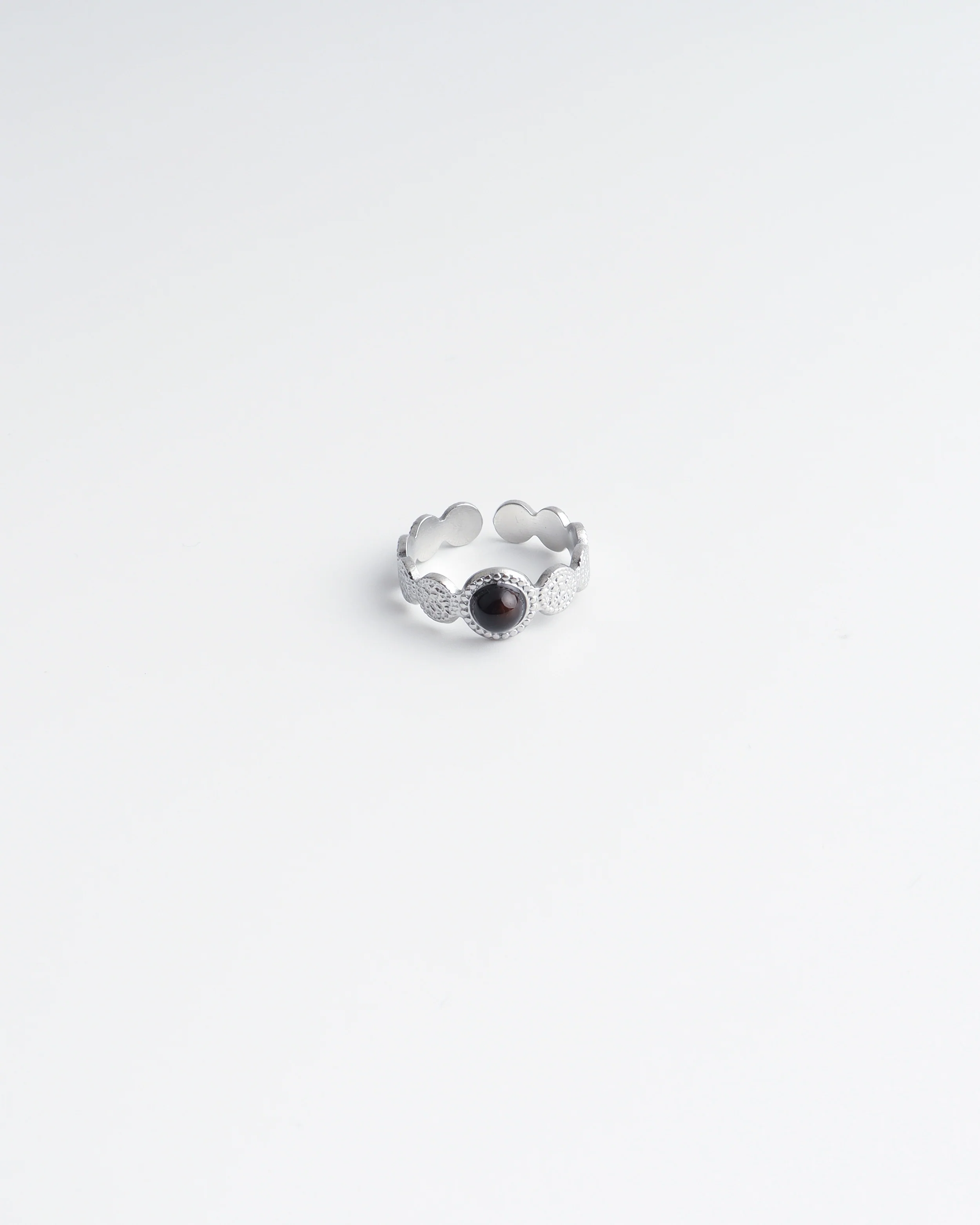 Noé - Ring - Natuursteen - Stainless Steel - Verstelbaar - Image 7