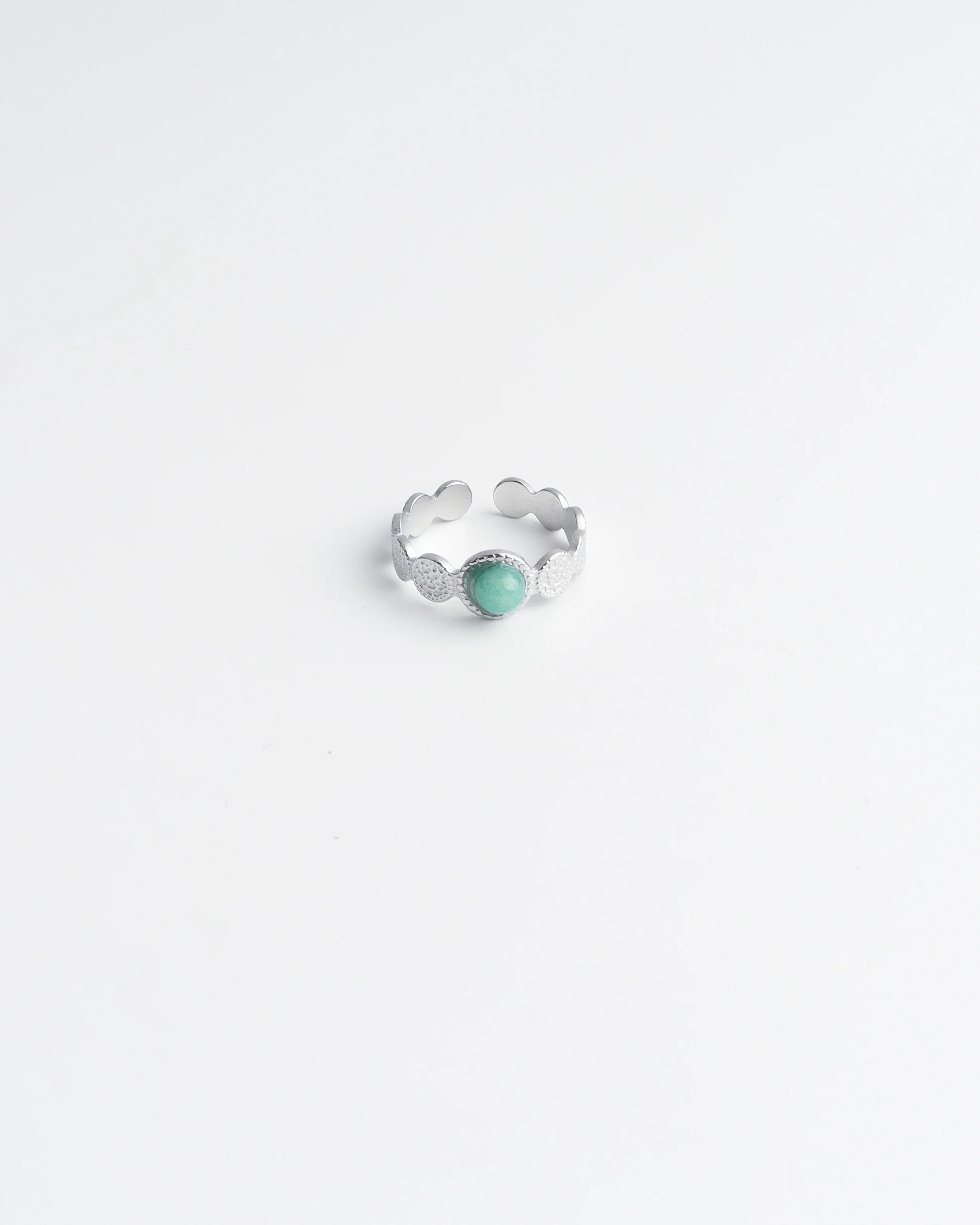 Noé - Ring - Natuursteen - Stainless Steel - Verstelbaar - Image 9