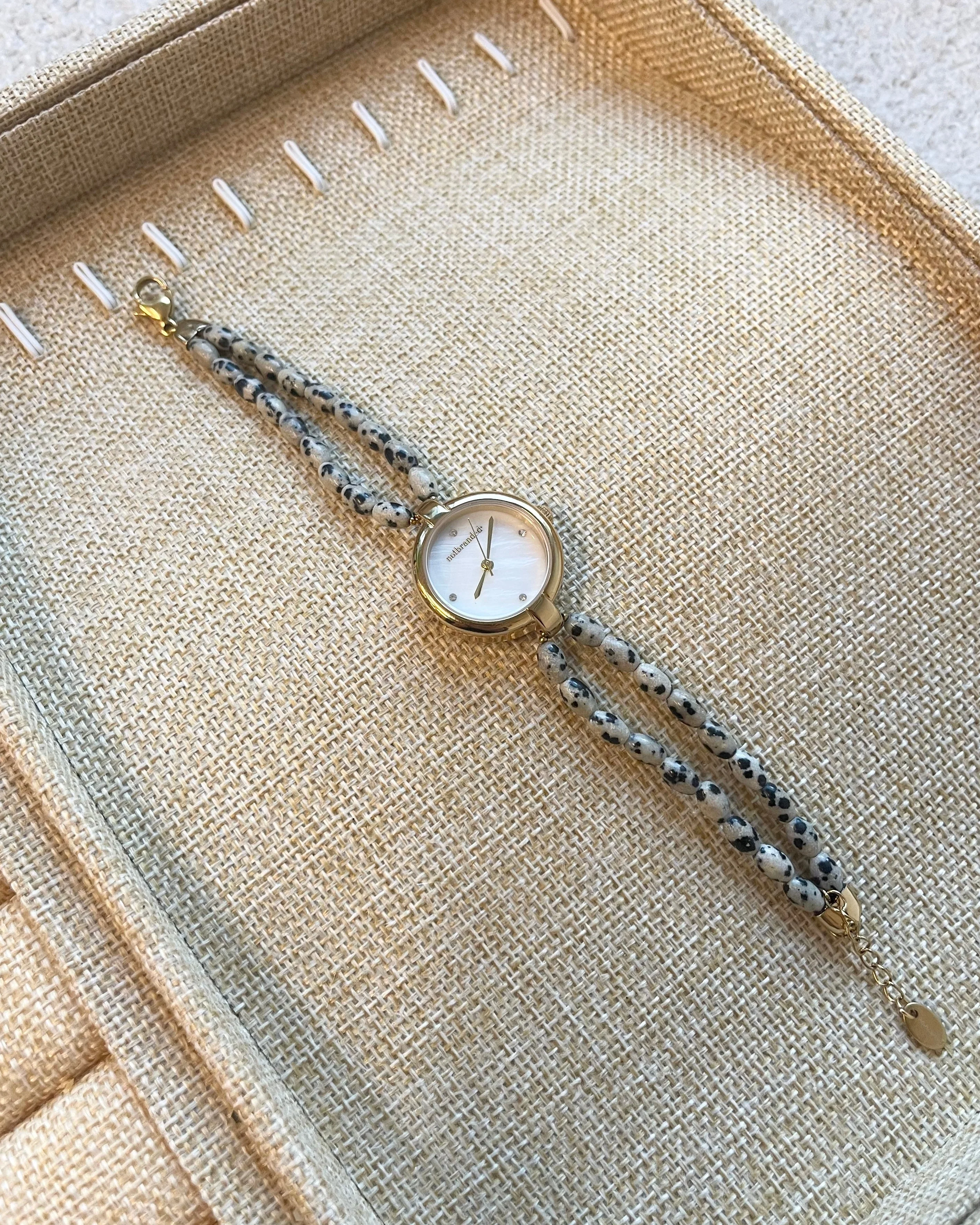 Noelia - Horloge - Natuursteen- Stainless Steel - Image 4