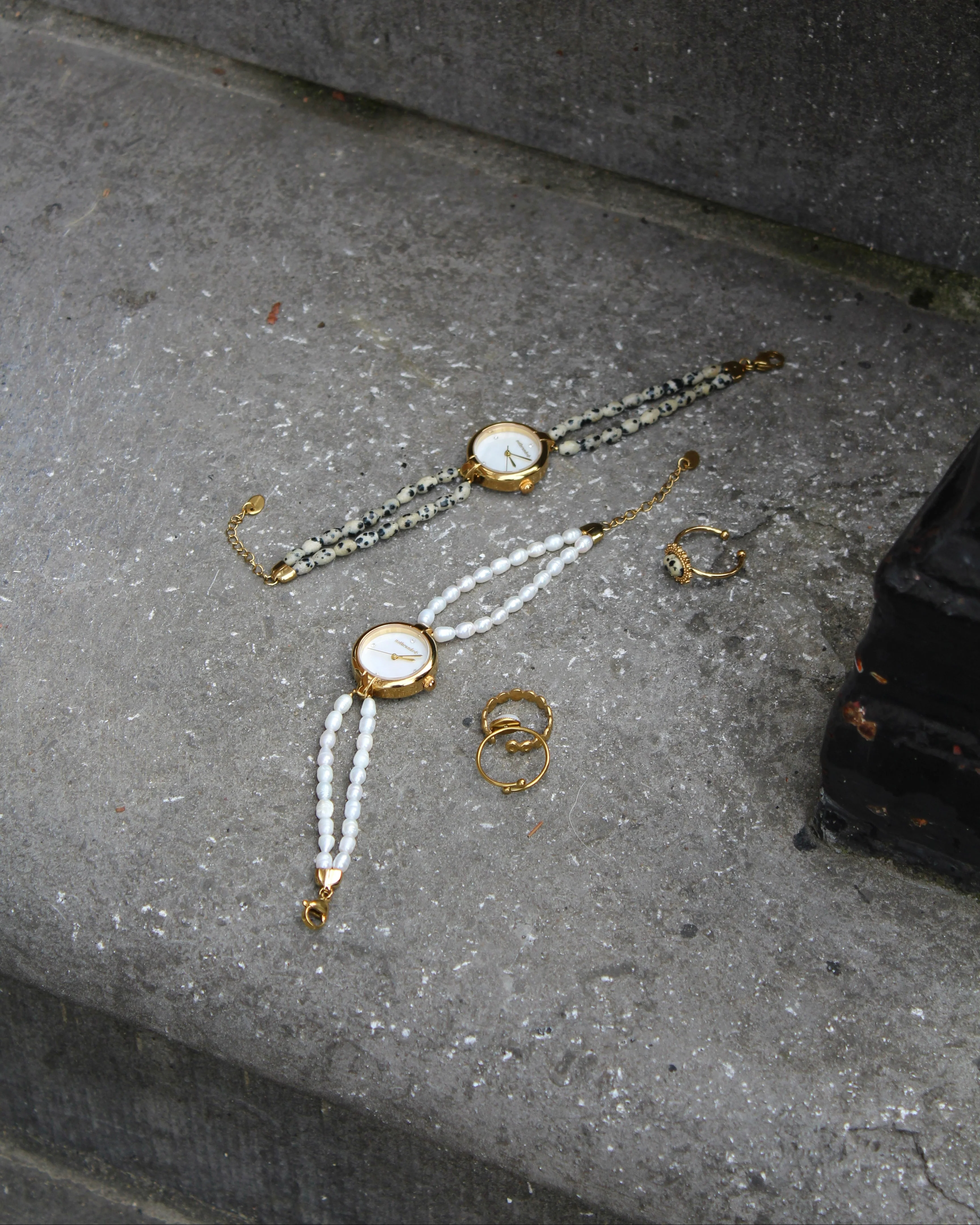 Noelia - Horloge - Natuursteen- Stainless Steel - Image 8