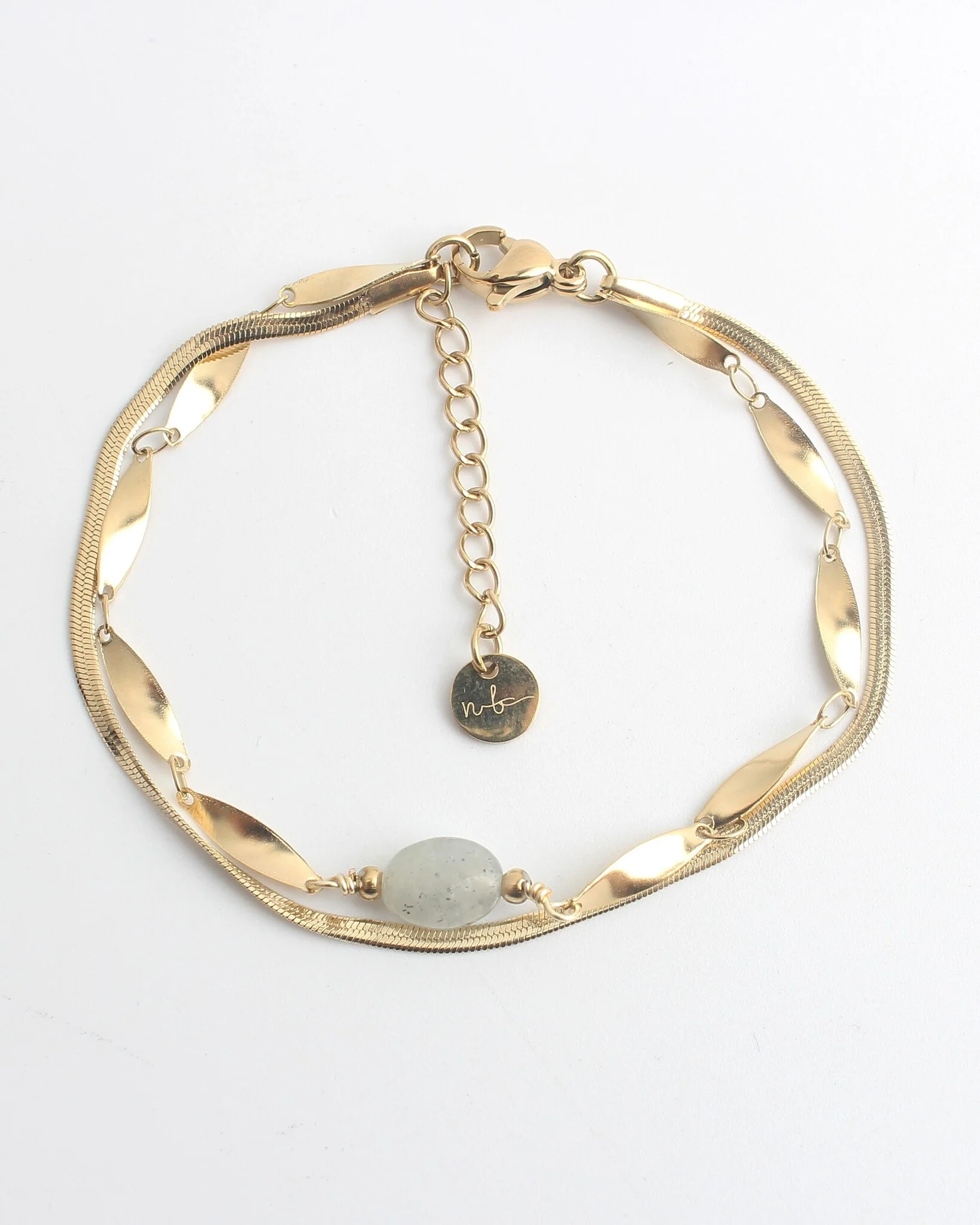 Noralie - Armband - Natuursteen - Stainless Steel - Image 3